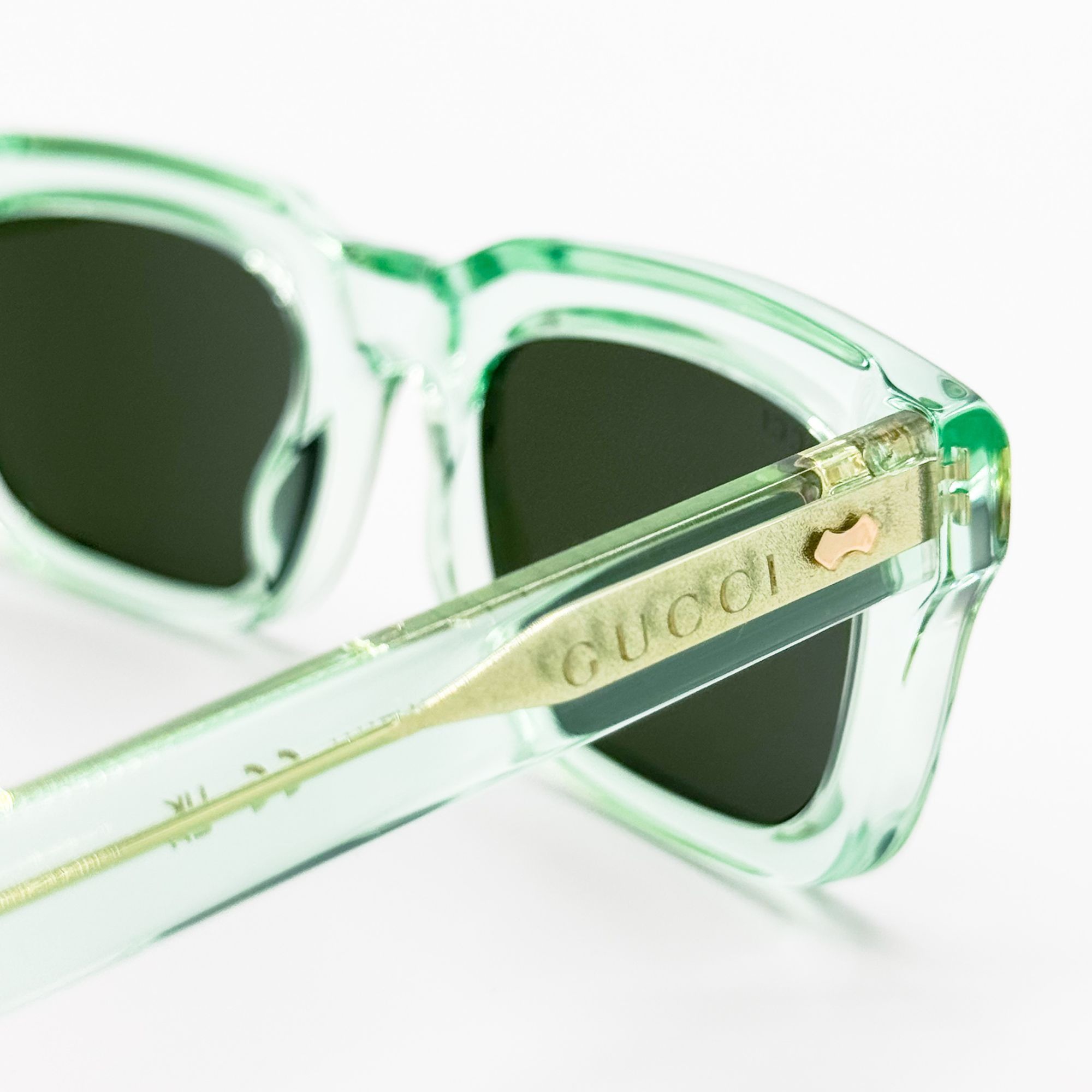 Gucci NEW GG1524S 004 GUCCI UNISEX GREEN SUNGLASSES GUCCI Size ONE SIZE - 8 Thumbnail