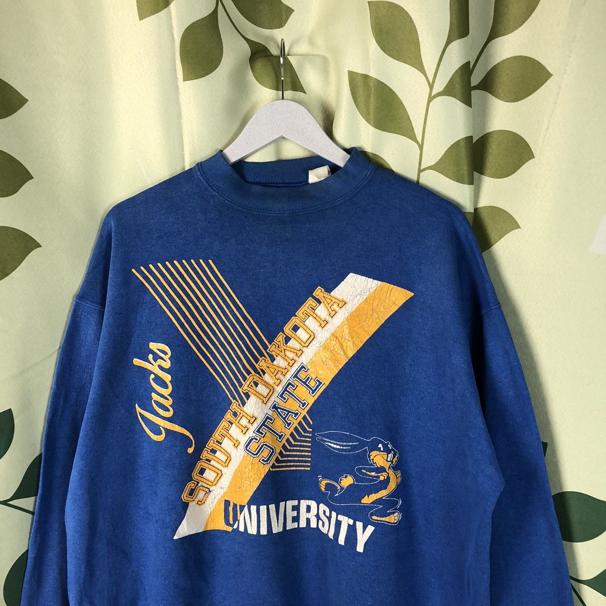 Vintage South Dakota State University vintage Blue Sweatshirt #7416 Size US L / EU 52-54 / 3 - 2 Thumbnail