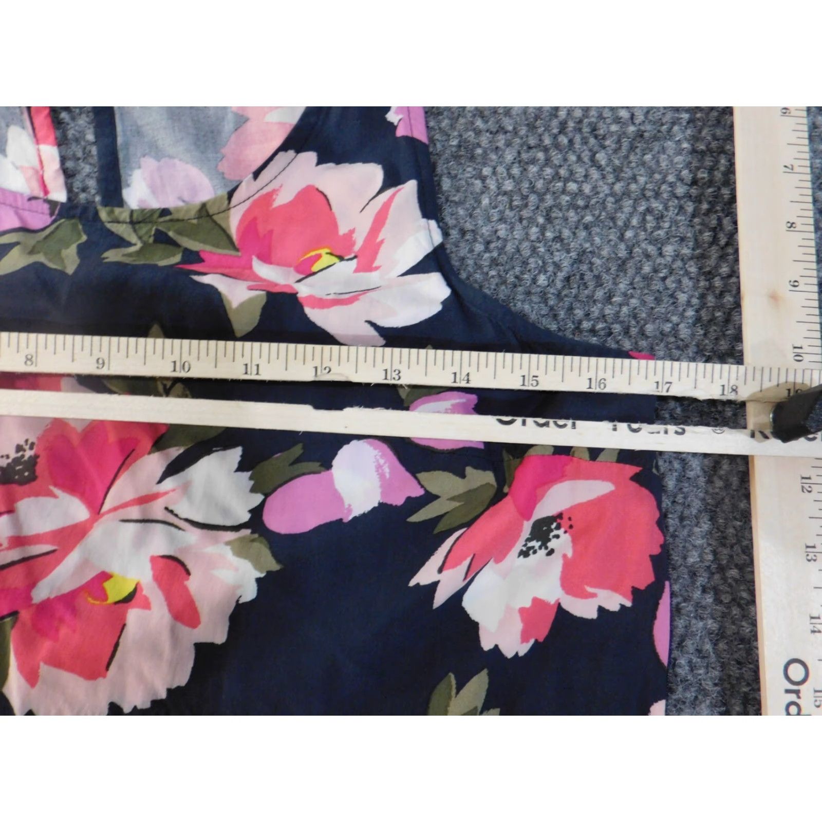 Old Navy Old Navy Sundress Womens Medium Blue Floral Sleeveless Rayon Viscose Knee Length Lined Casual Size M / US 6-8 / IT 42-44 - 3 Thumbnail