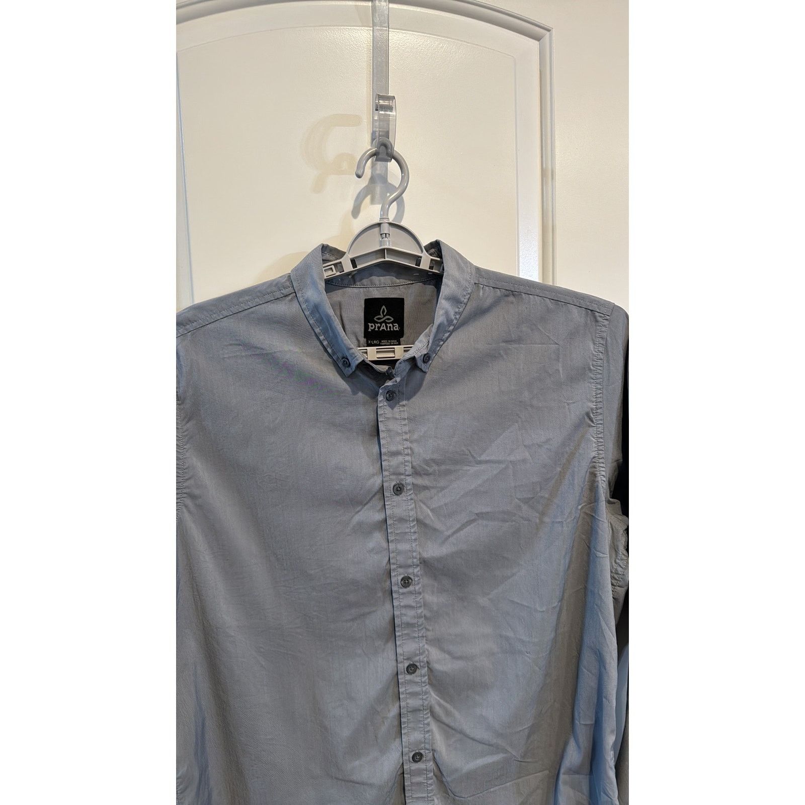 Prana Prana sz xl Gray Long Sleeve Tencel Blend Button Up Shirt Size US XL / EU 56 / 4 - 3 Thumbnail