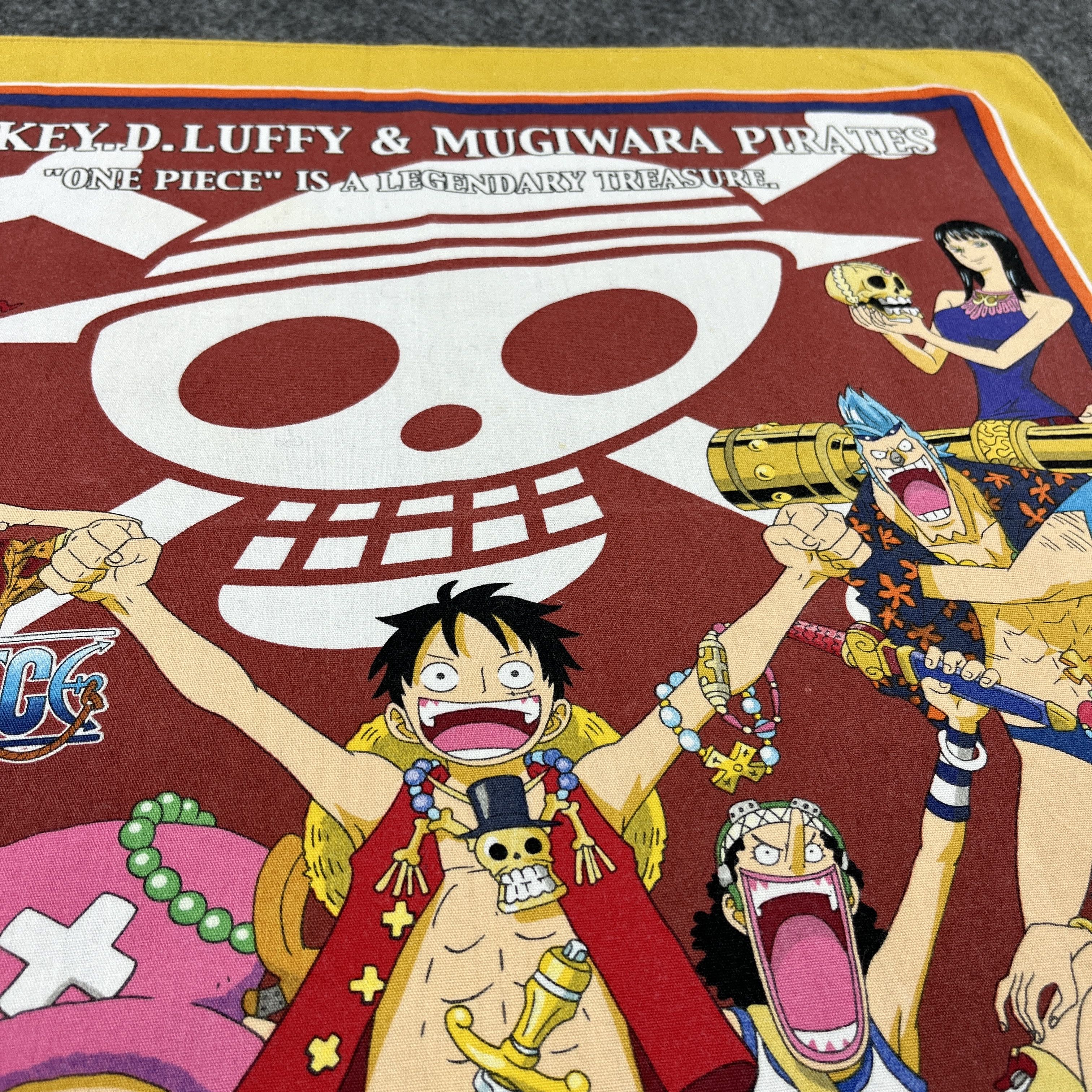 Anime × One Piece × Vintage One Piece Handkerchief / Bandana / Neckerchief B185 Size ONE SIZE - 7 Thumbnail