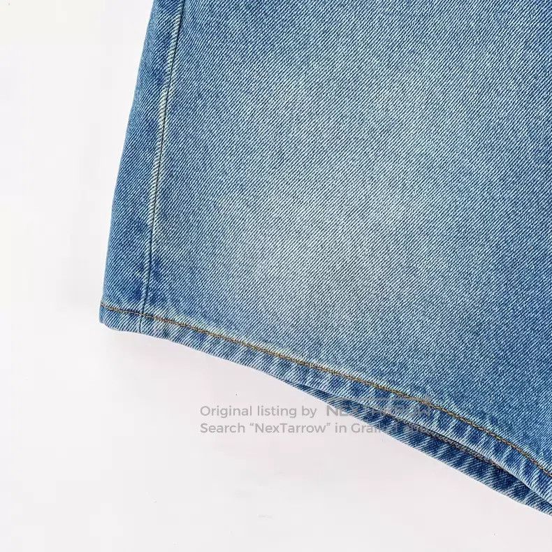 Prada Prada Blue washed cotton triangle casual denim shorts Size 30" / US 8 / IT 44 - 4 Thumbnail