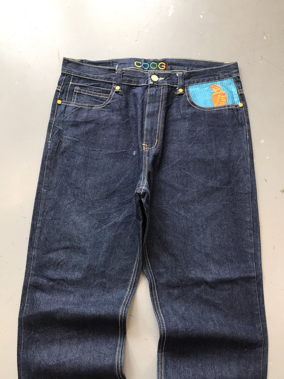 Coogi × Vintage Vintage Coogi thread parrot embroidered denim Size US 38 / EU 54 - 5 Thumbnail