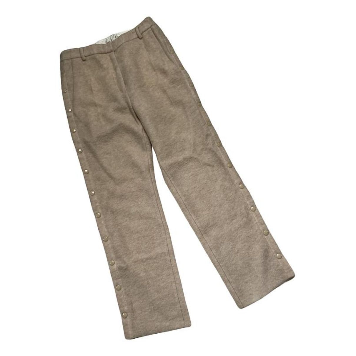 MM6 Beige Wool Trouser Size 30" / US 8 / IT 44 - 1 Thumbnail