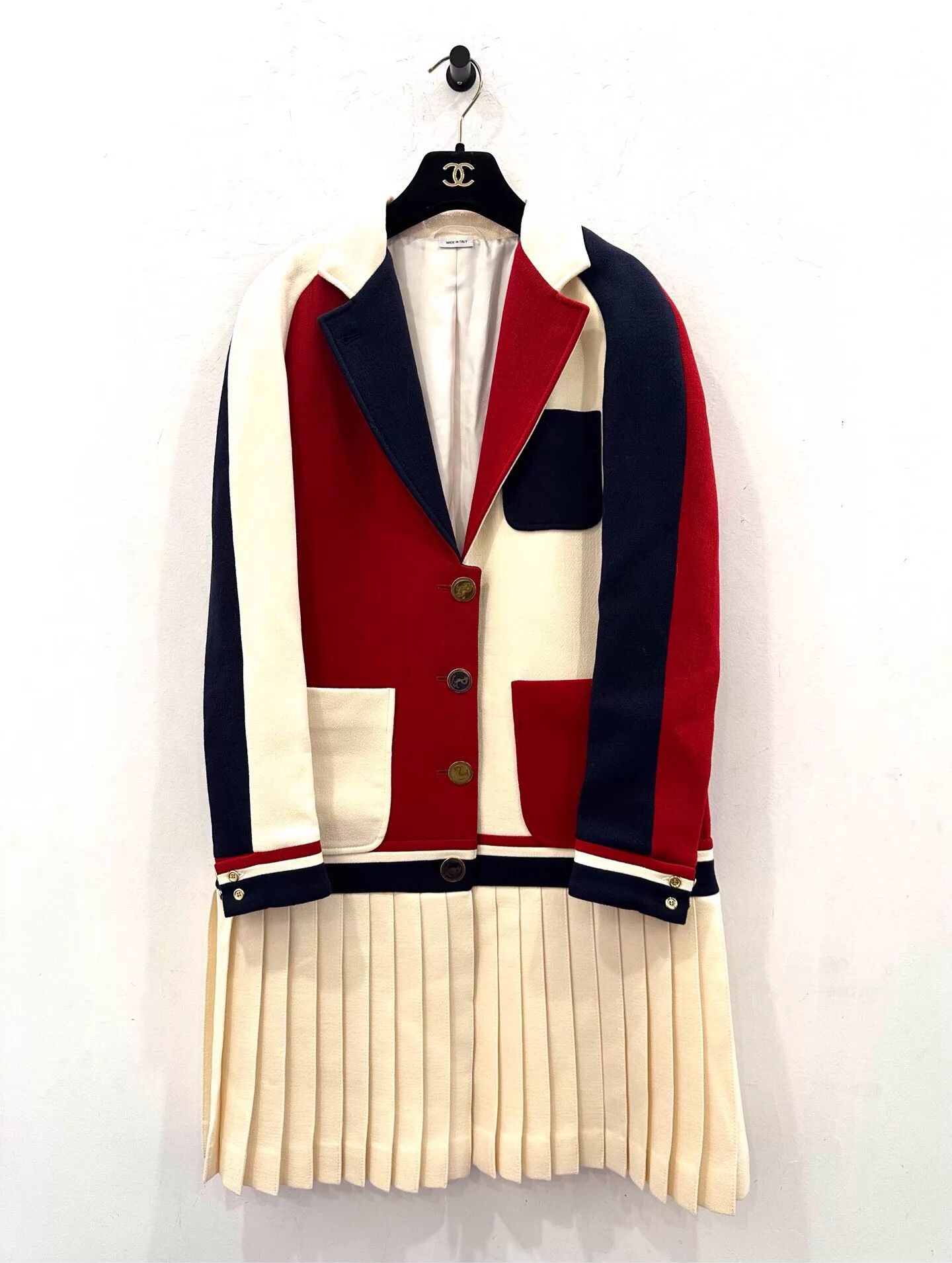 Thom Browne women\'s colorblock blazer dress 40