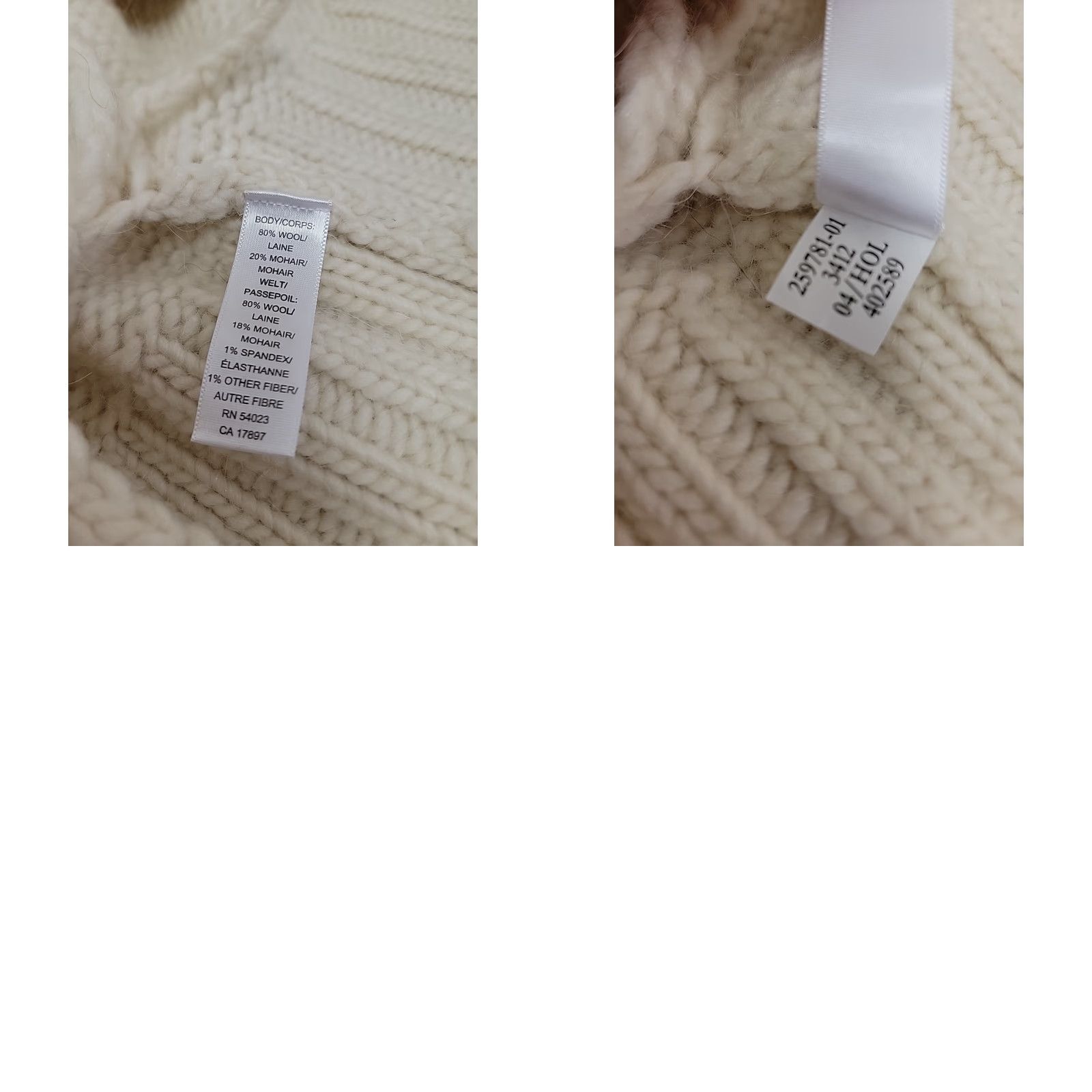 Banana Republic VINTAGE Banana Republic Cardigan Shawl Collar Sweater Beige Wool Womens XS Size XS / US 0-2 / IT 36-38 - 9 Thumbnail