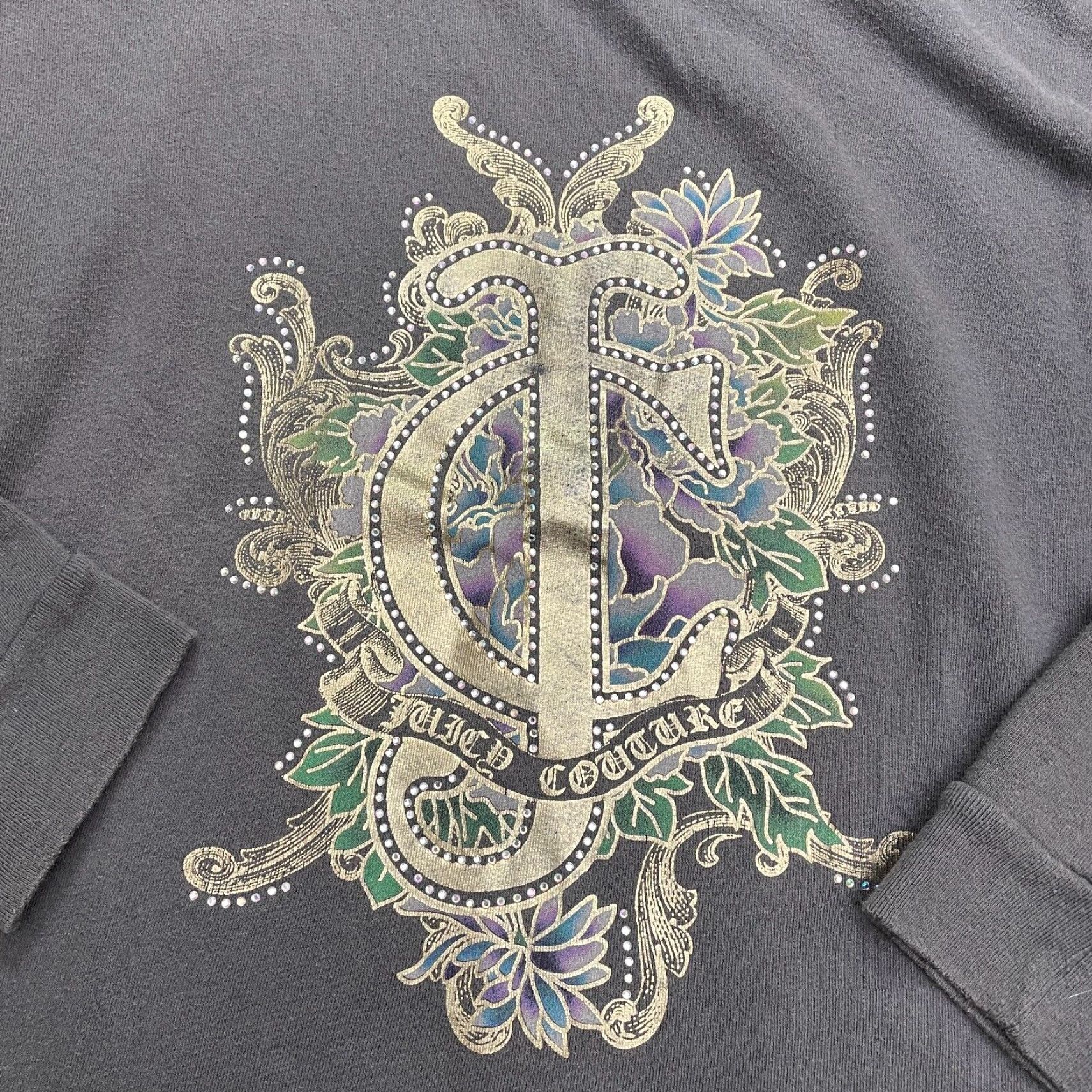 Juicy Couture Juicy Couture Sweatshirt Womens XL Brown Pullover Graphic Round Neck Casual Size XL / US 12-14 / IT 48-50 - 3 Thumbnail