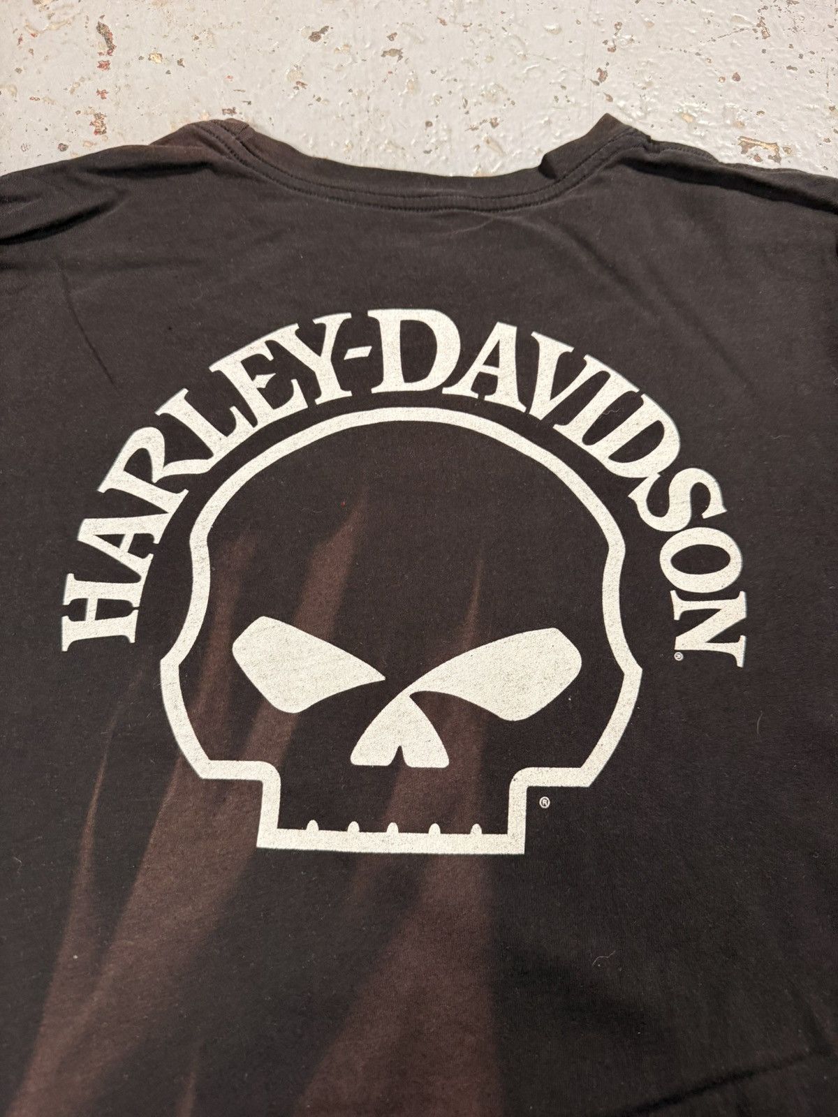 Harley Davidson Cropped Harley Davidson Skull Tee Size US XL / EU 56 / 4 - 2 Thumbnail