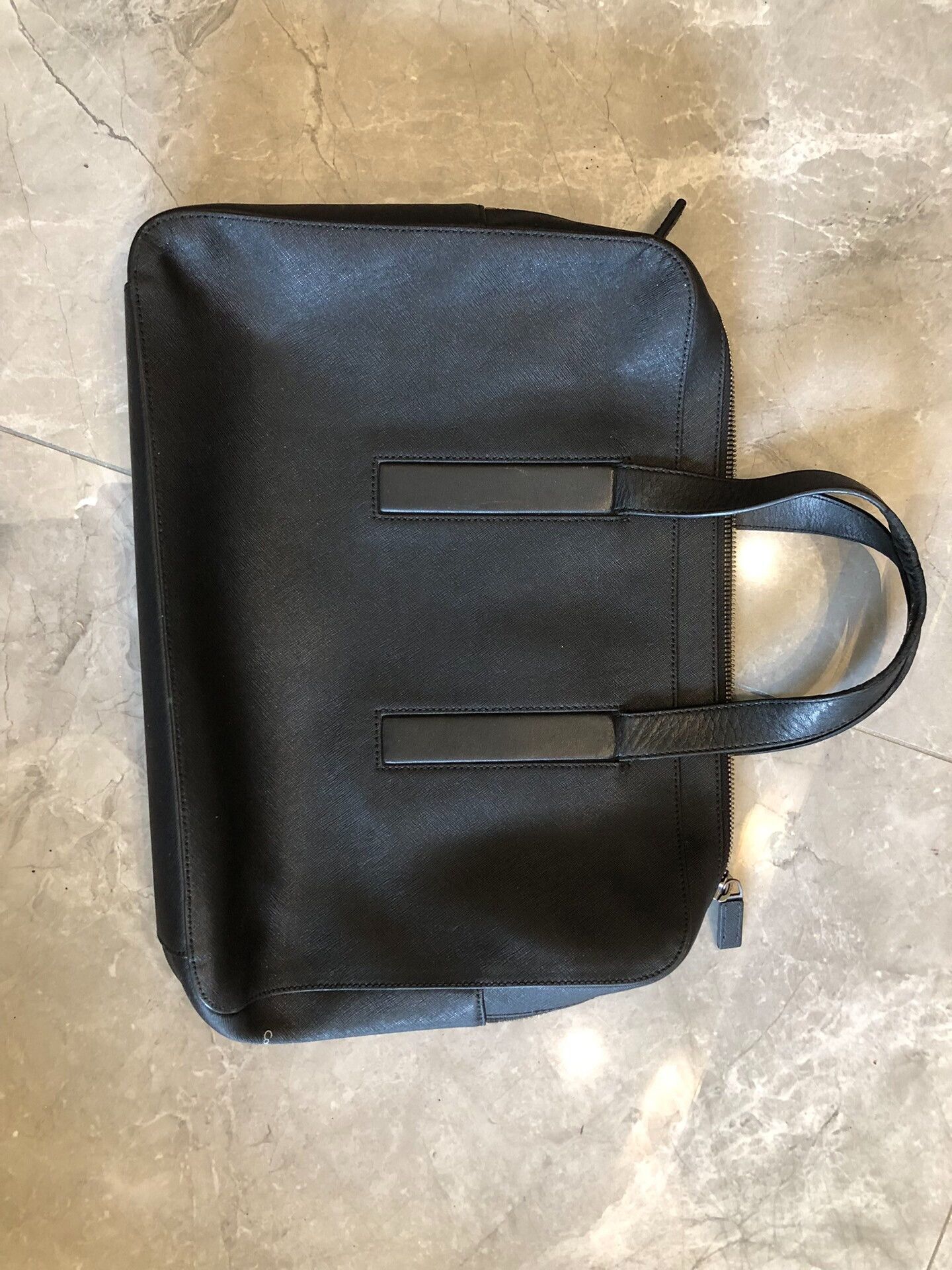 Calvin Klein Calvin Klein Leather Briefcase Size ONE SIZE - 1 Thumbnail