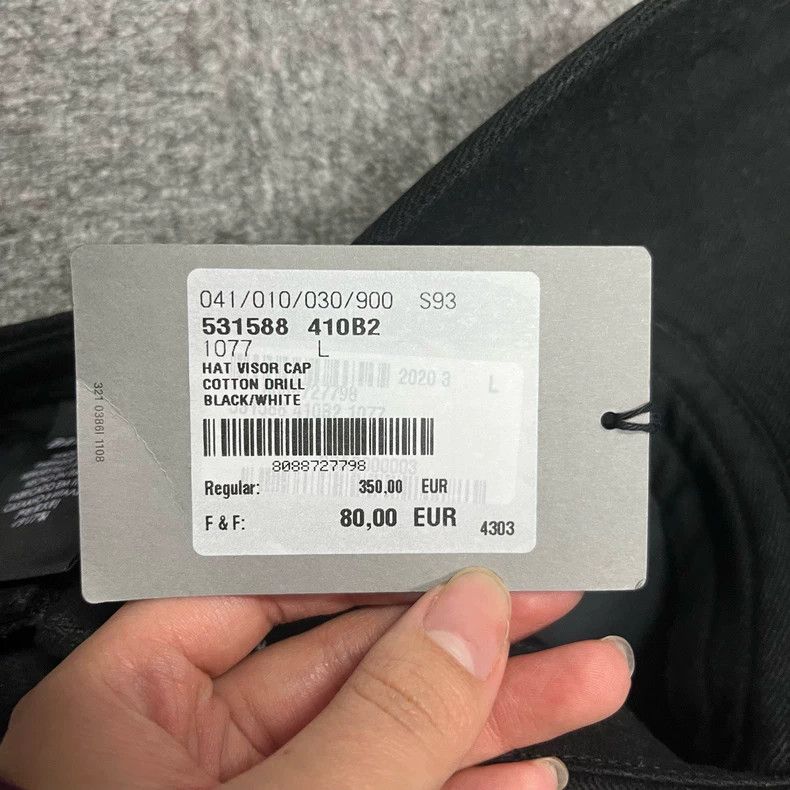Balenciaga Balenciaga Black label black monogram logo embroidered base Size ONE SIZE - 6 Thumbnail