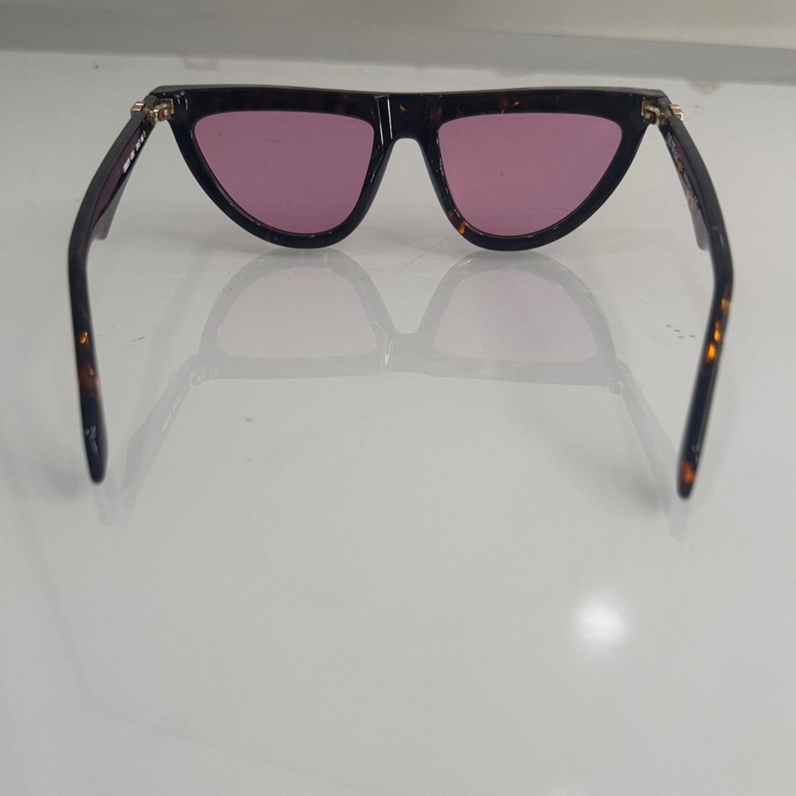 Off-White Off-White Tortoise Sunglasses with Rose Lenses Size ONE SIZE - 4 Thumbnail