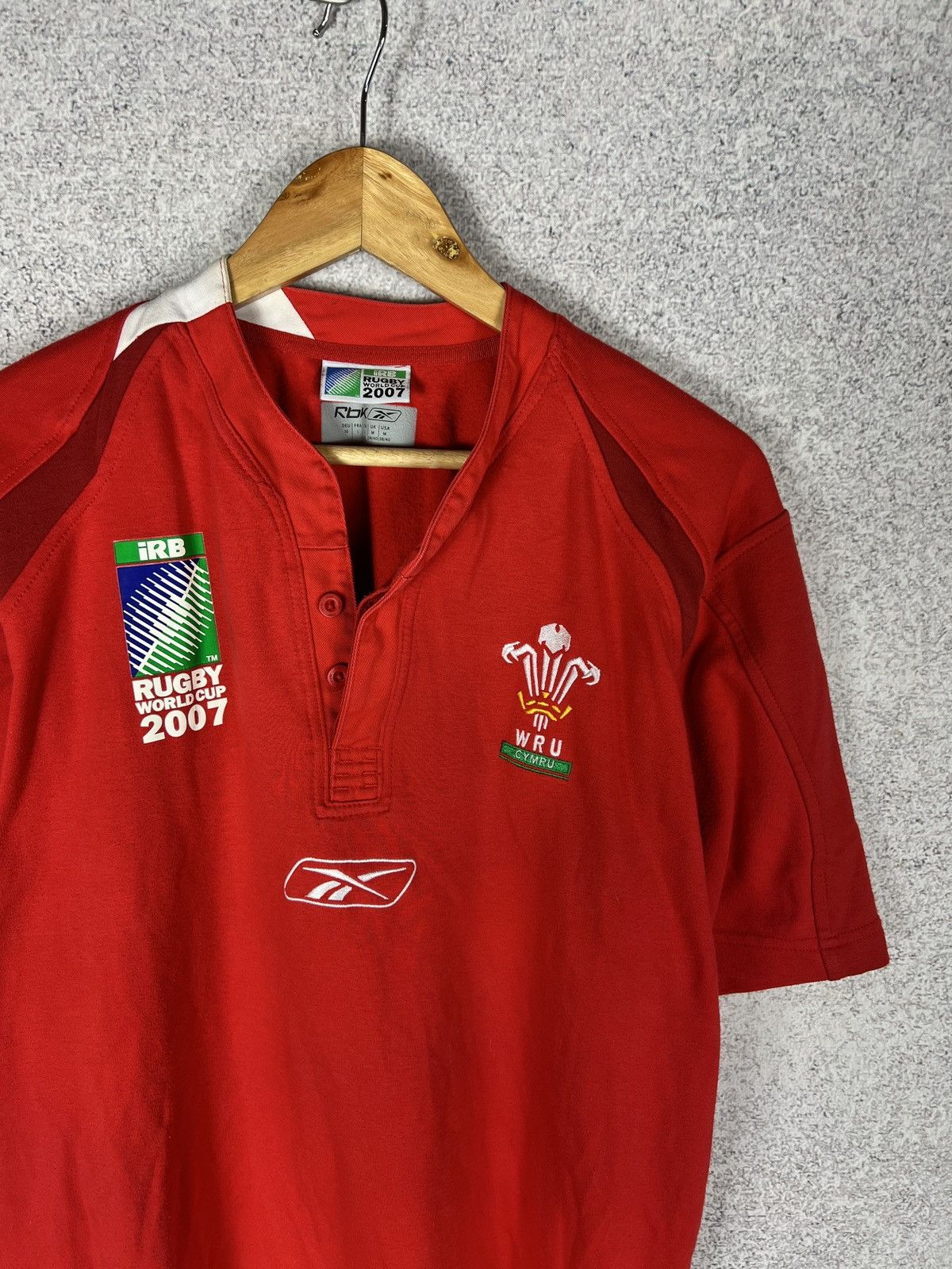 Reebok Reebok Wales Rugby Union Jersey Home 2007 World Cup Shirt Size US M / EU 48-50 / 2 - 2 Thumbnail