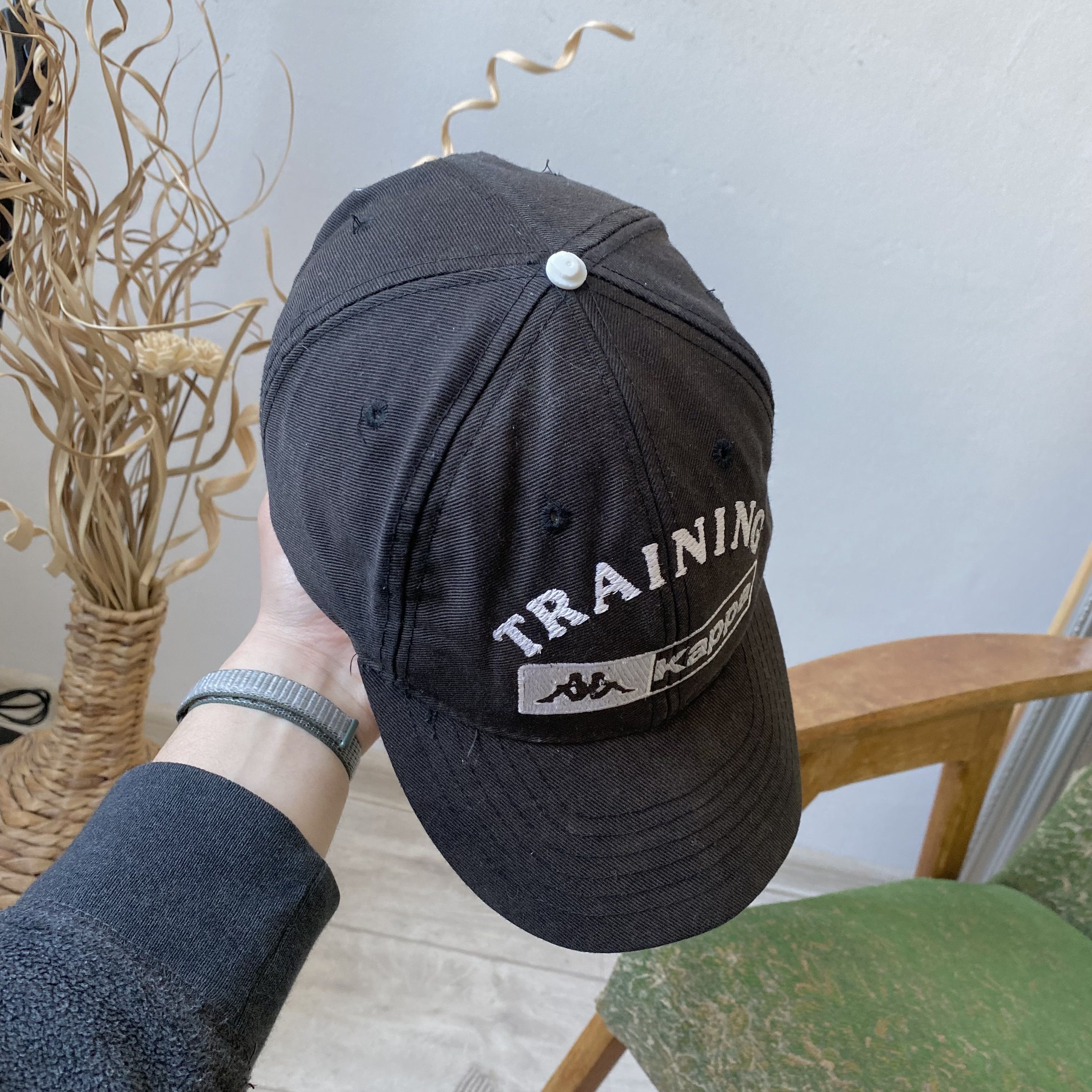 Kappa 🖤 Vintage 80-90s Faded Kappa cap training Dad hat Size ONE SIZE - 7 Thumbnail
