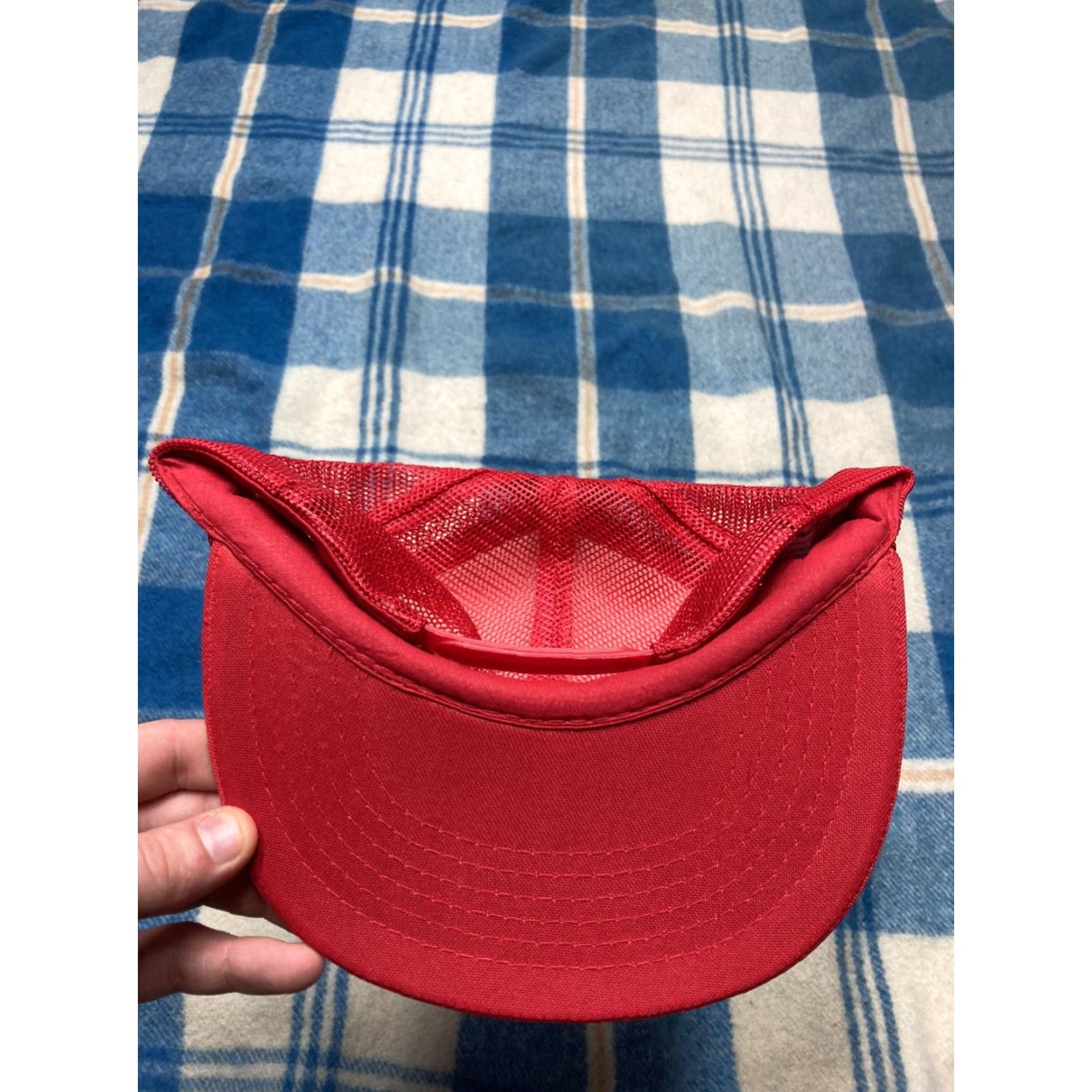 Vintage VINTAGE Northern States Supply Trucker Hat Industrial Supplies Cap headliner Men Adjustable Red Hat Mens Size ONE SIZE - 4 Thumbnail