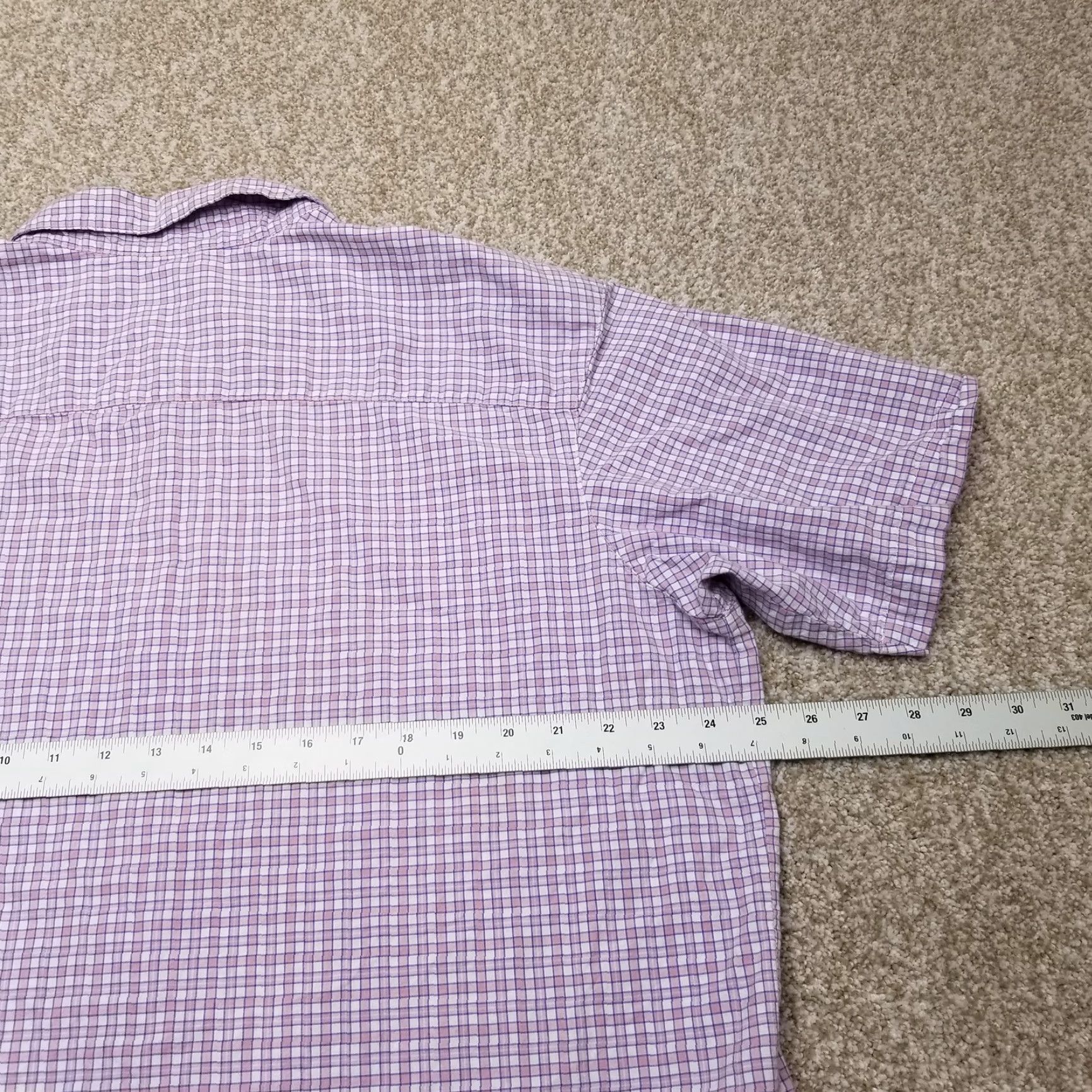 Pinko Columbia Shirt Mens XL Pink Blue Short Sleeve Button-Up 100% Cotton Casual Check Size US XL / EU 56 / 4 - 6 Thumbnail