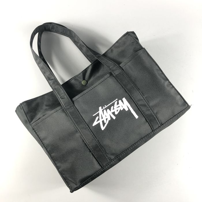 Stussy AUTHENTIC 🇯🇵 Stussy Magazine Military Colour Tote Bag | Grailed