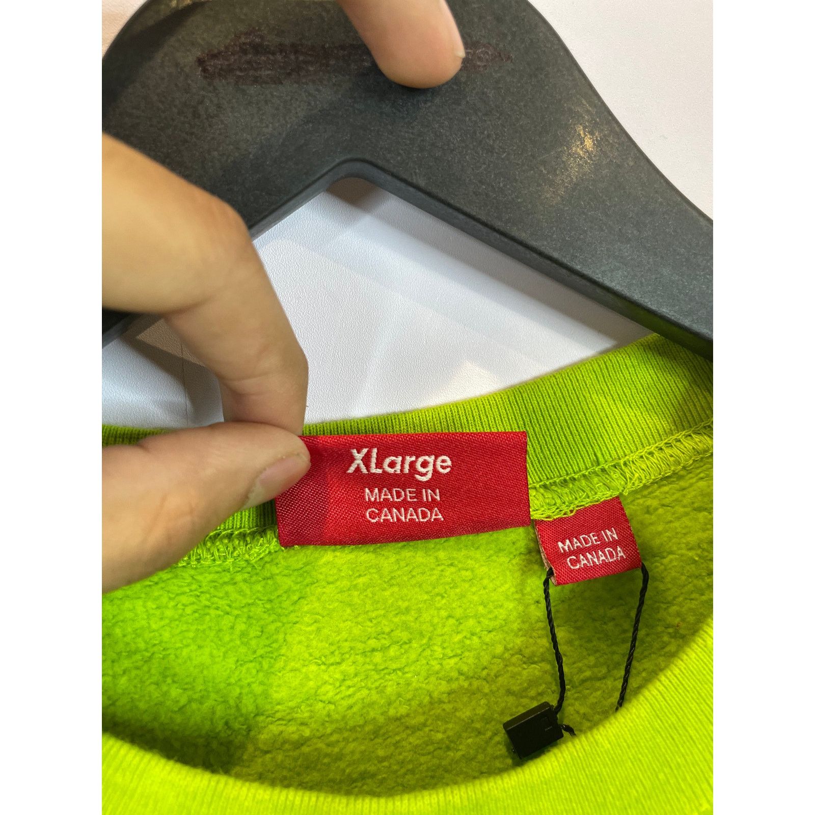 Supreme Supreme Cut Out Box Logo Crewneck Lime New XL Size US XL / EU 56 / 4 - 2 Thumbnail