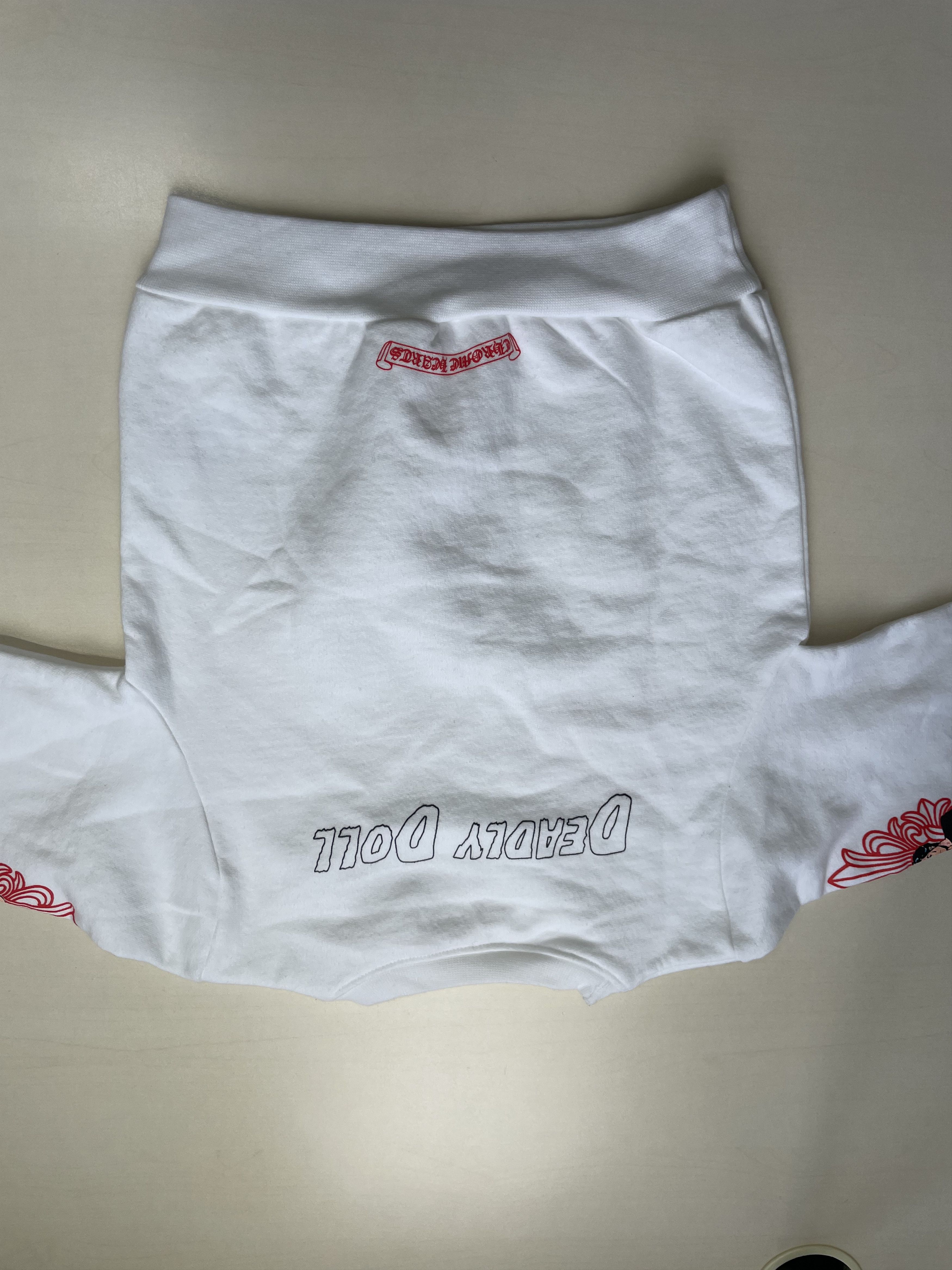 Chrome Hearts Chrome Hearts Deadly Doll Horseshoe White Kids Sweatshirt Size US XXS / EU 40 - 8 Thumbnail