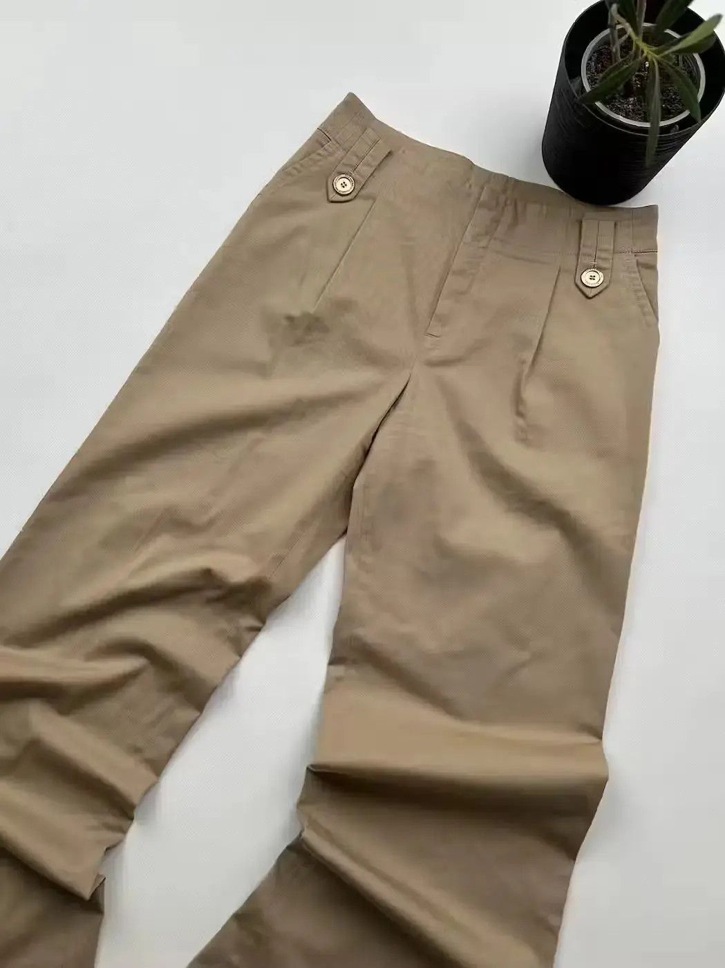 Burberry Burberry Light Flare Vintage Pants (486) Size 26" / US 2 / IT 38 - 2 Thumbnail
