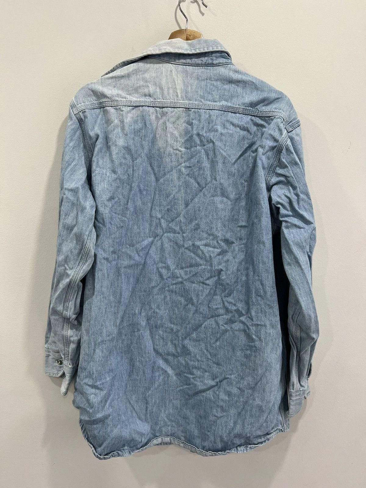 Vintage Vintage 90s Carhartt Button Up Shirt denim Size US L / EU 52-54 / 3 - 3 Thumbnail