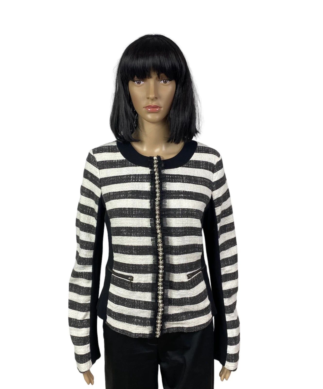 Pinko Pinko Striped Cotton Jacket size IT44 GB12 Size M / US 6-8 / IT 42-44 - 1 Thumbnail