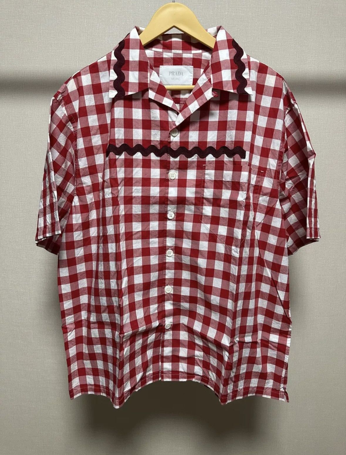 Prada Prada ss23 red wave shirt Size US XL / EU 56 / 4 - 1 Thumbnail