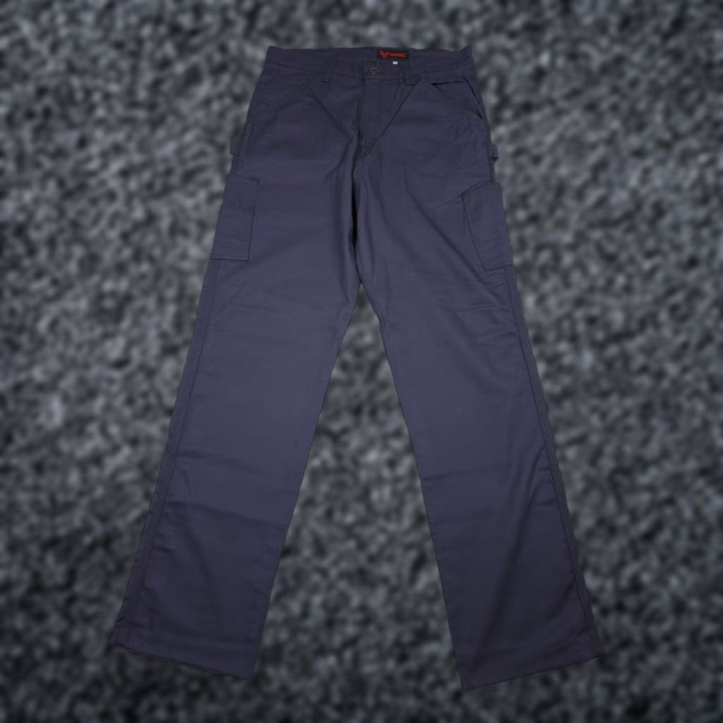 Vintage DRIFIRE Dungaree Work Pants Men's 32 x 34 Navy Blue Summer Weight Westex ARC FR FR? Size US 32 / EU 48 - 1 Thumbnail