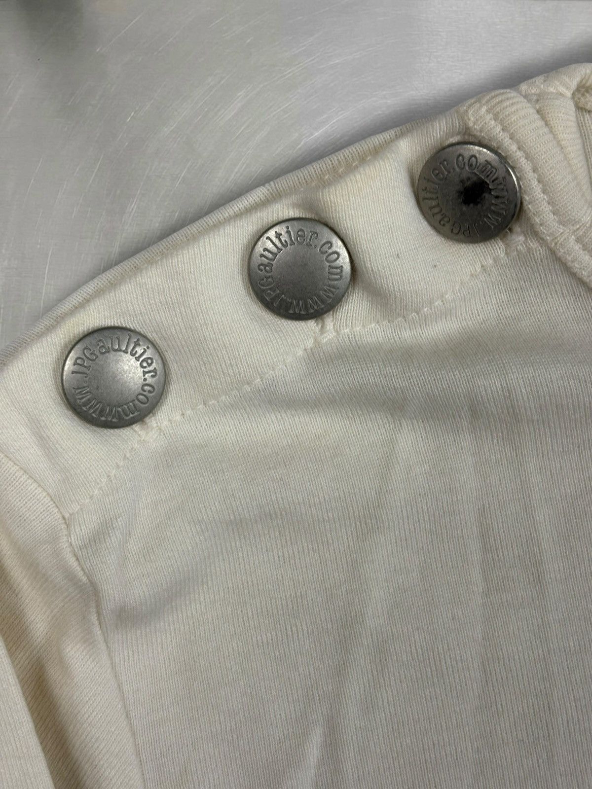 Jean Paul Gaultier Jean Paul Gaultier Maille Striped Longsleeve Navy White Size S / US 4 / IT 40 - 10 Thumbnail