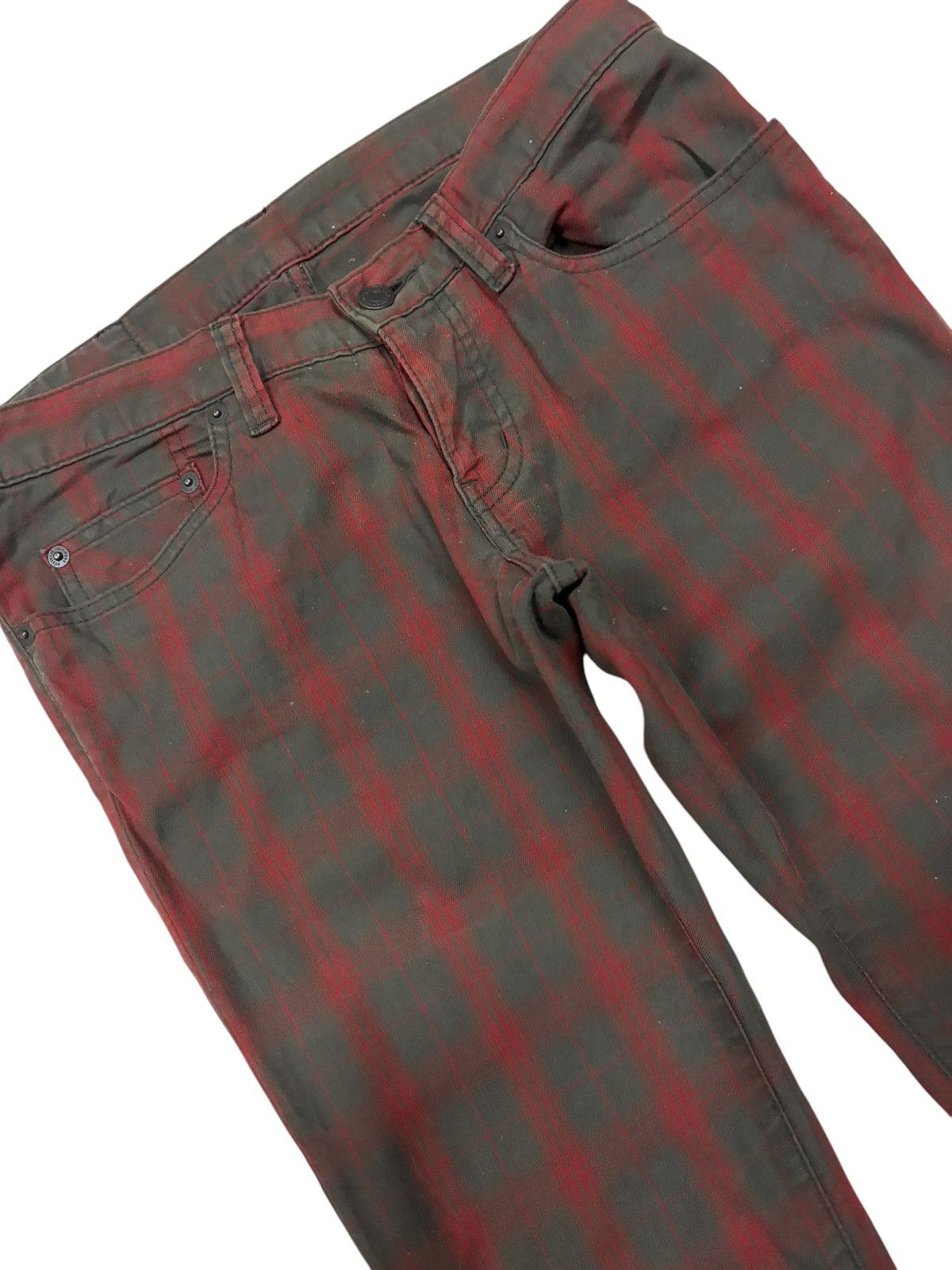 Hysteric Glamour × Japanese Brand × Seditionaries Bondage Punk Hysteric Glamour Plaid Skinny Jeans Size US 30 / EU 46 - 3 Thumbnail