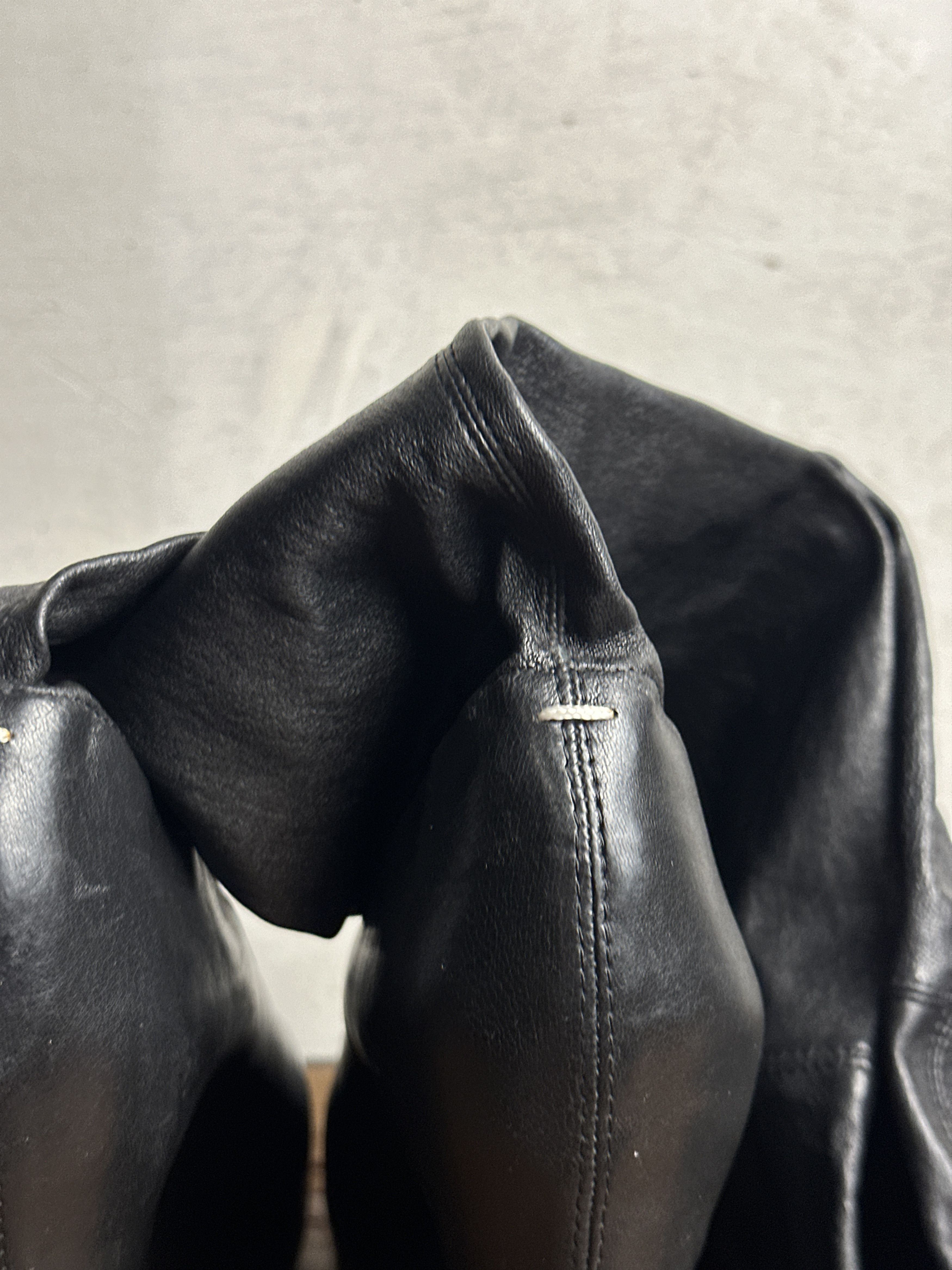 Maison Margiela MAISON MARTIN MARGIELA Leather Wedge Thigh Boots Size US 6 / IT 36 - 8 Thumbnail