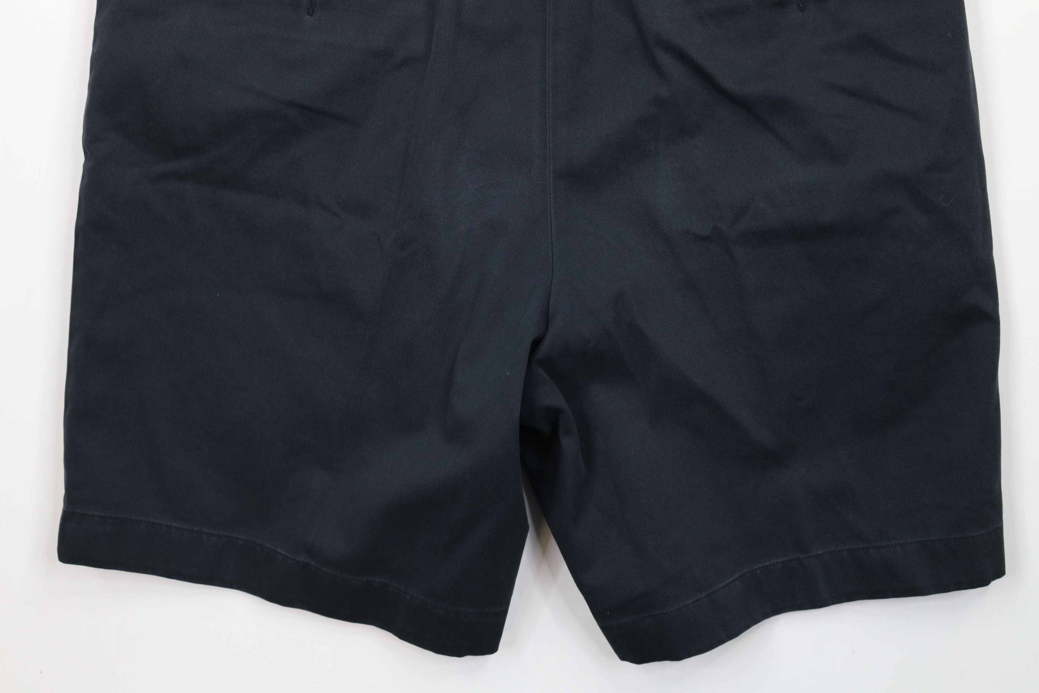 Brooks Brothers × Vintage Vintage Brooks Brothers Heavyweight Chino Shorts Navy Blue Size US 35 - 9 Thumbnail