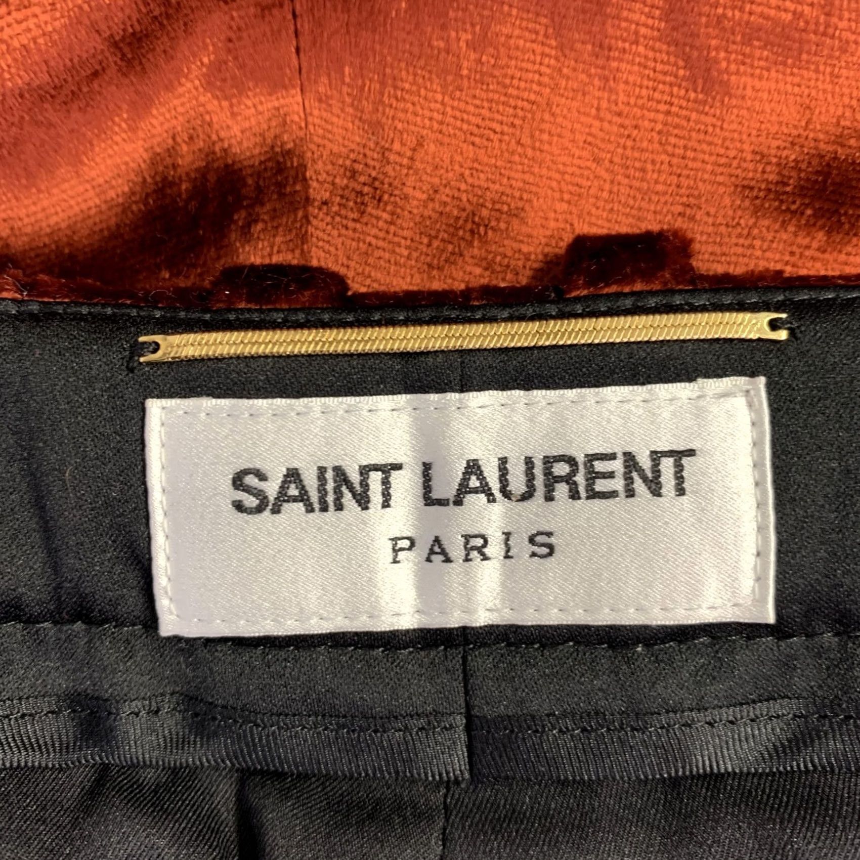 Yves Saint Laurent SAINT LAURENT Size 4 Burgundy Viscose Blend Velvet Dress Pants Size 27" / US 4 / IT 40 - 4 Thumbnail