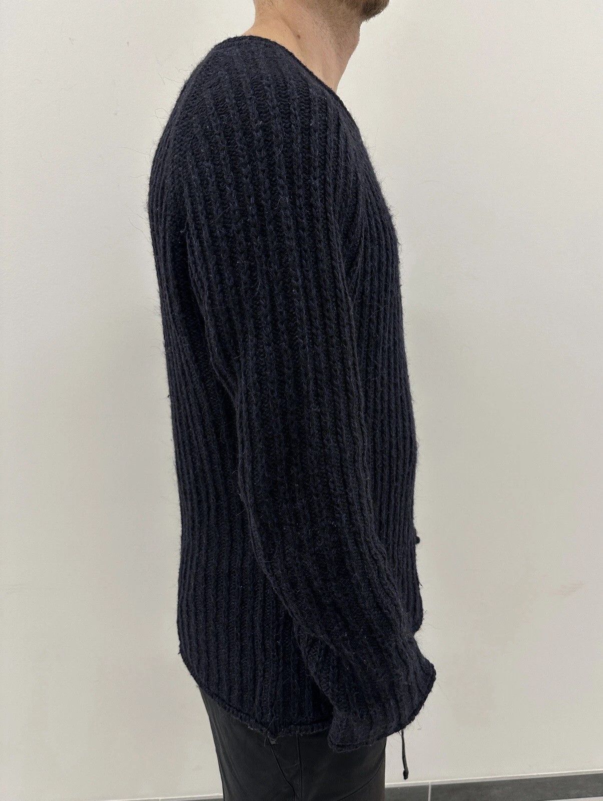 Nudie Jeans Sweater Knit Wool Blend Pullower Mens Unisex