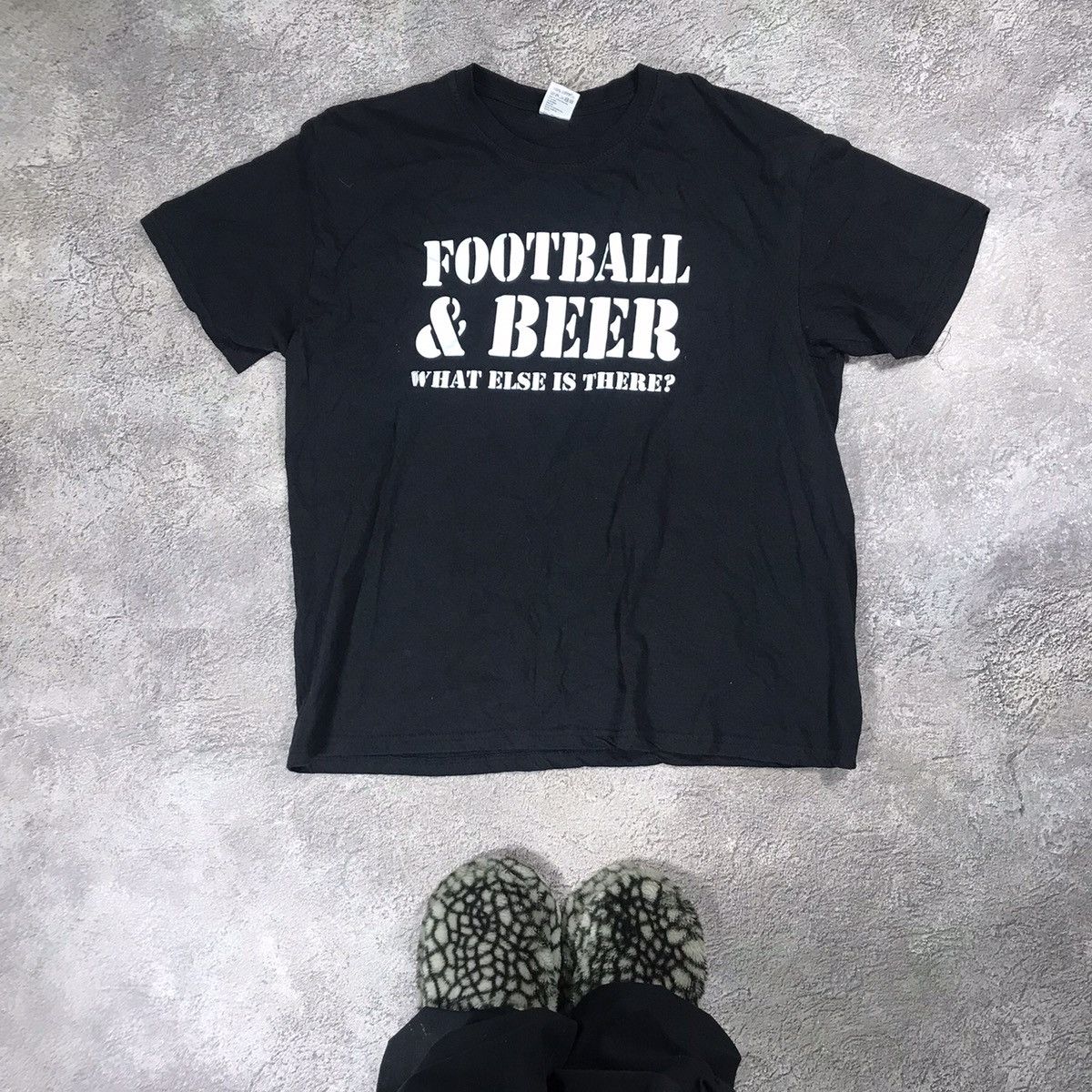 Vintage Vintage Y2K Graphic Tee Football Beer Slogan Streetwear XL Size US XL / EU 56 / 4 - 1 Thumbnail