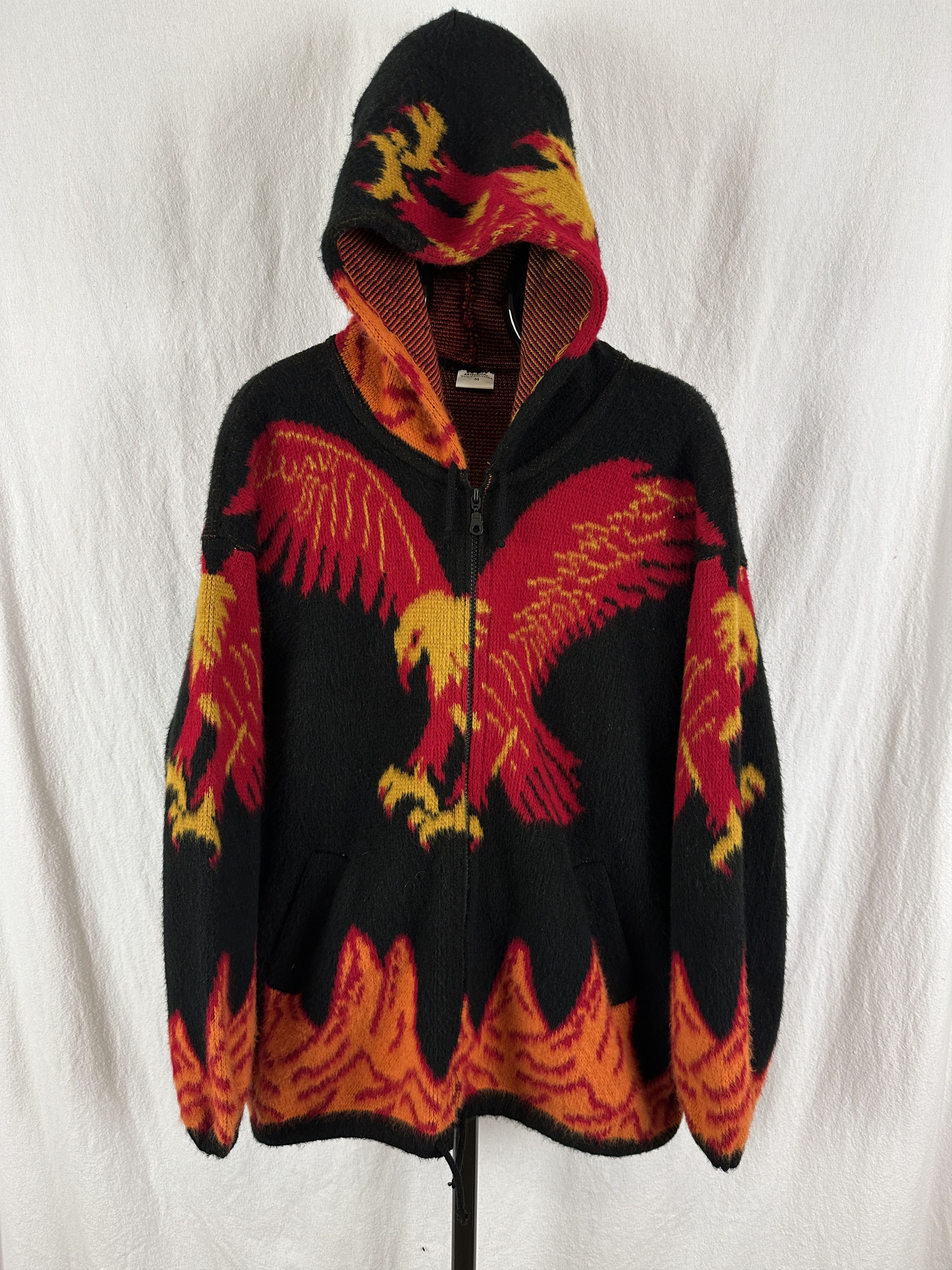 Other Vintage Eagle AOP Wool Zip Hoodie Jacket Adult Medium Size US M / EU 48-50 / 2 - 1 Thumbnail