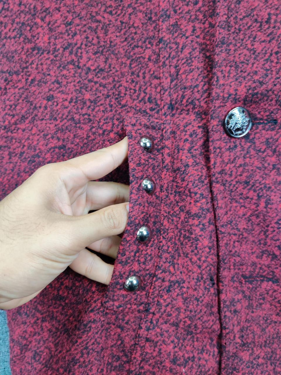 If Six Was Nine Algon Quins Double Breasted Faux Fur Coat Size US M / EU 48-50 / 2 - 12 Thumbnail