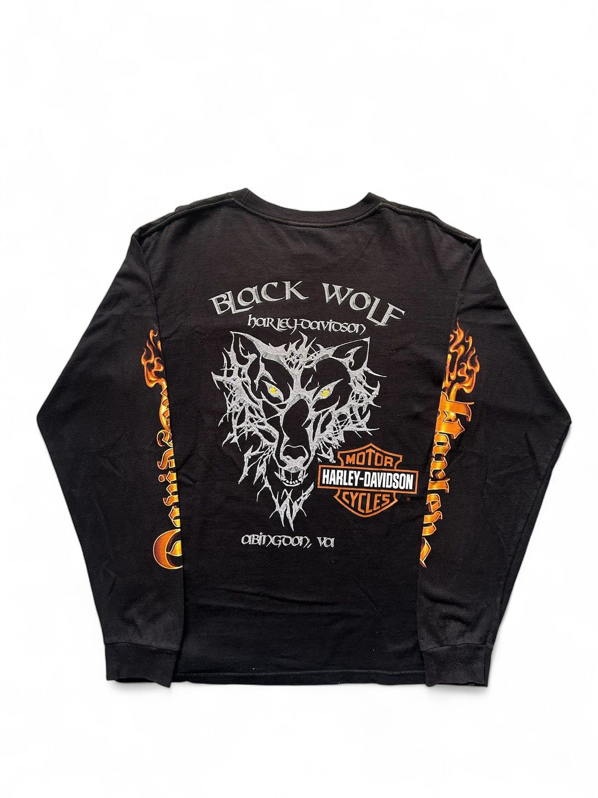 Harley Davidson Black Wolf Harley Davidson Long Sleeve Size US M / EU 48-50 / 2 - 1 Thumbnail