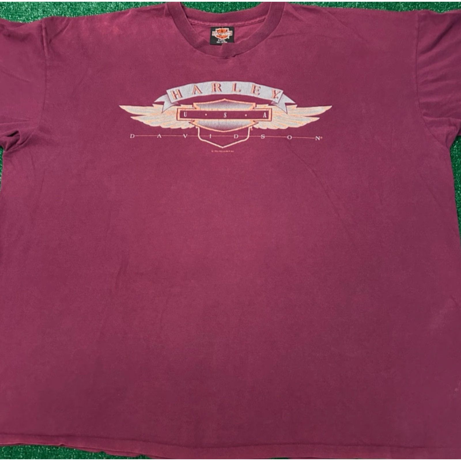 Harley Davidson VINTAGE Harley-Davidson USA Logo South Carolina 1993 VTG Shirt Mens 3XL Purple T-Shirt 90s Size US XXL / EU 58 / 5 - 5 Thumbnail