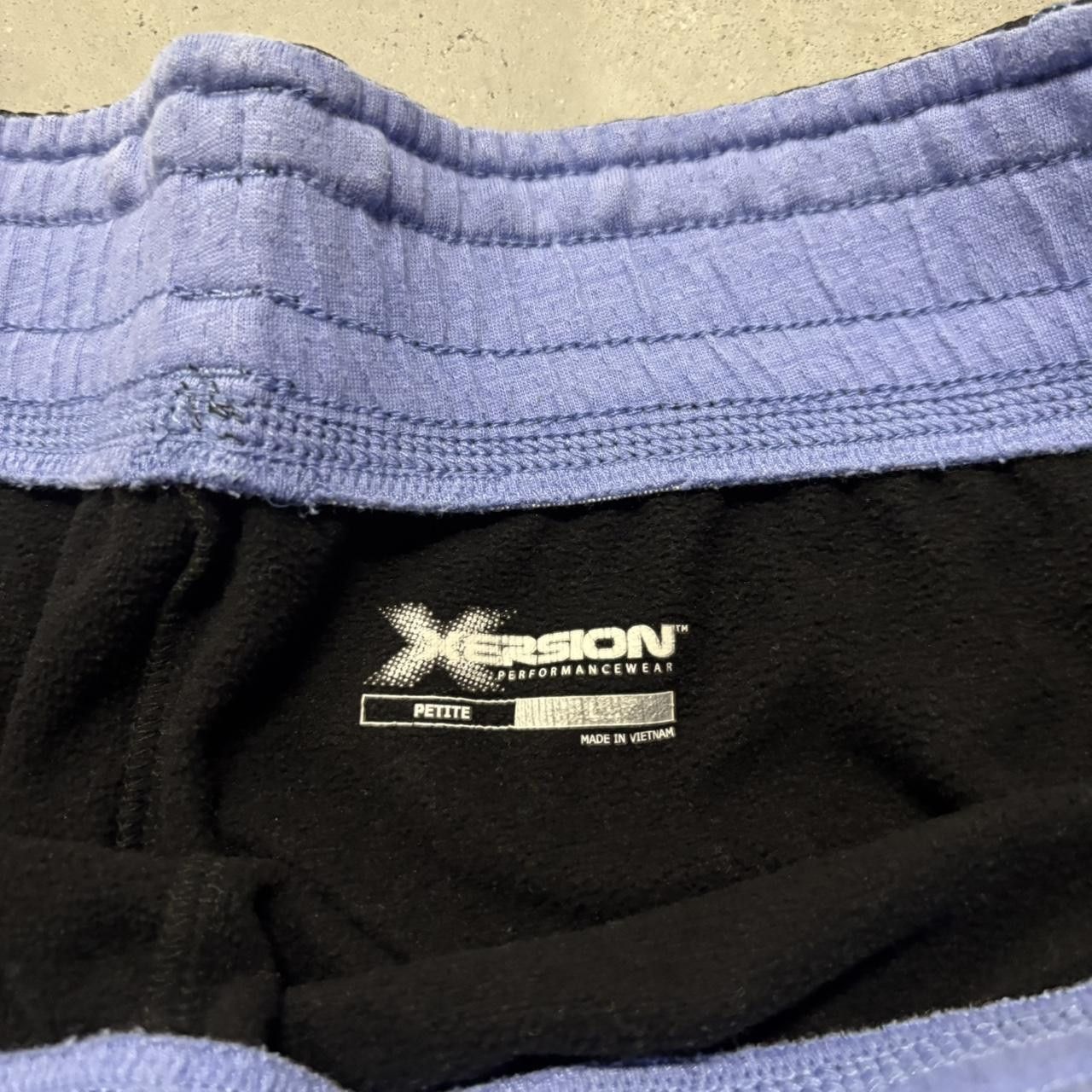 Japanese Brand × Vintage Crazy Vintage Y2K/2000s Black Blue Striped Essential Track Pants! Size US 34 / EU 50 - 5 Thumbnail