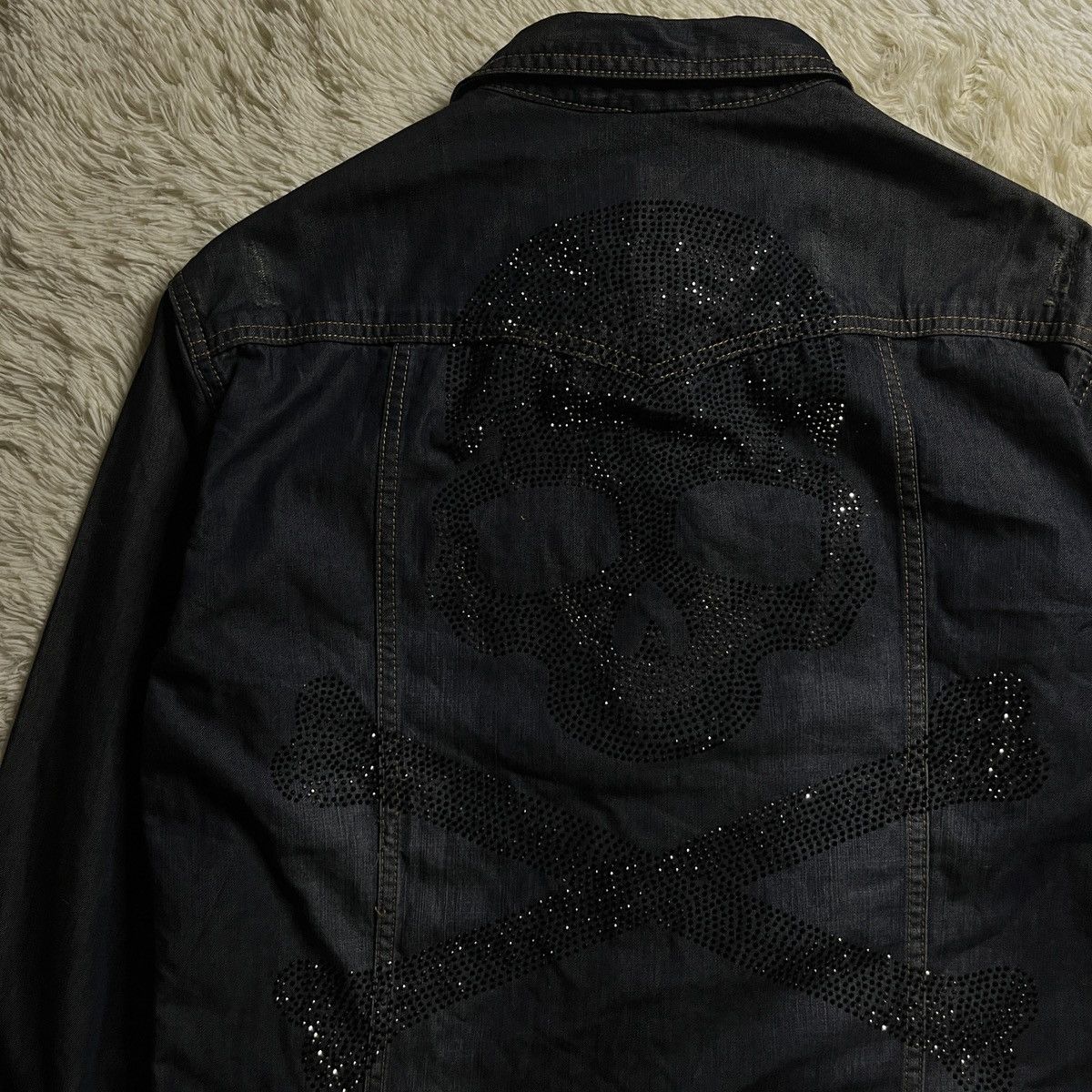 Philipp Plein Philipp Plein “Skully” Button-up Denim Shirt Size US M / EU 48-50 / 2 - 9 Thumbnail