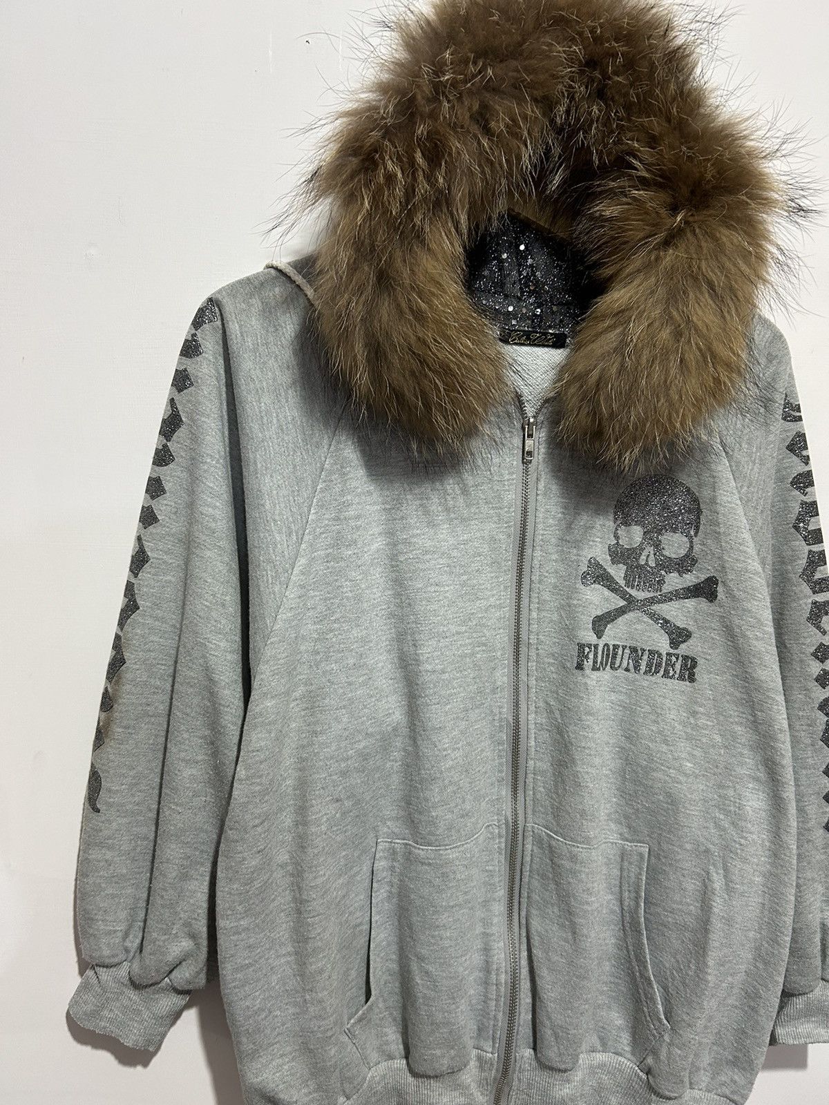 If Six Was Nine 💸BINDINGOFFER💸Fur Hoodie Dark Cloods Flounder Skull Lgb Ifsi Size US L / EU 52-54 / 3 - 3 Thumbnail