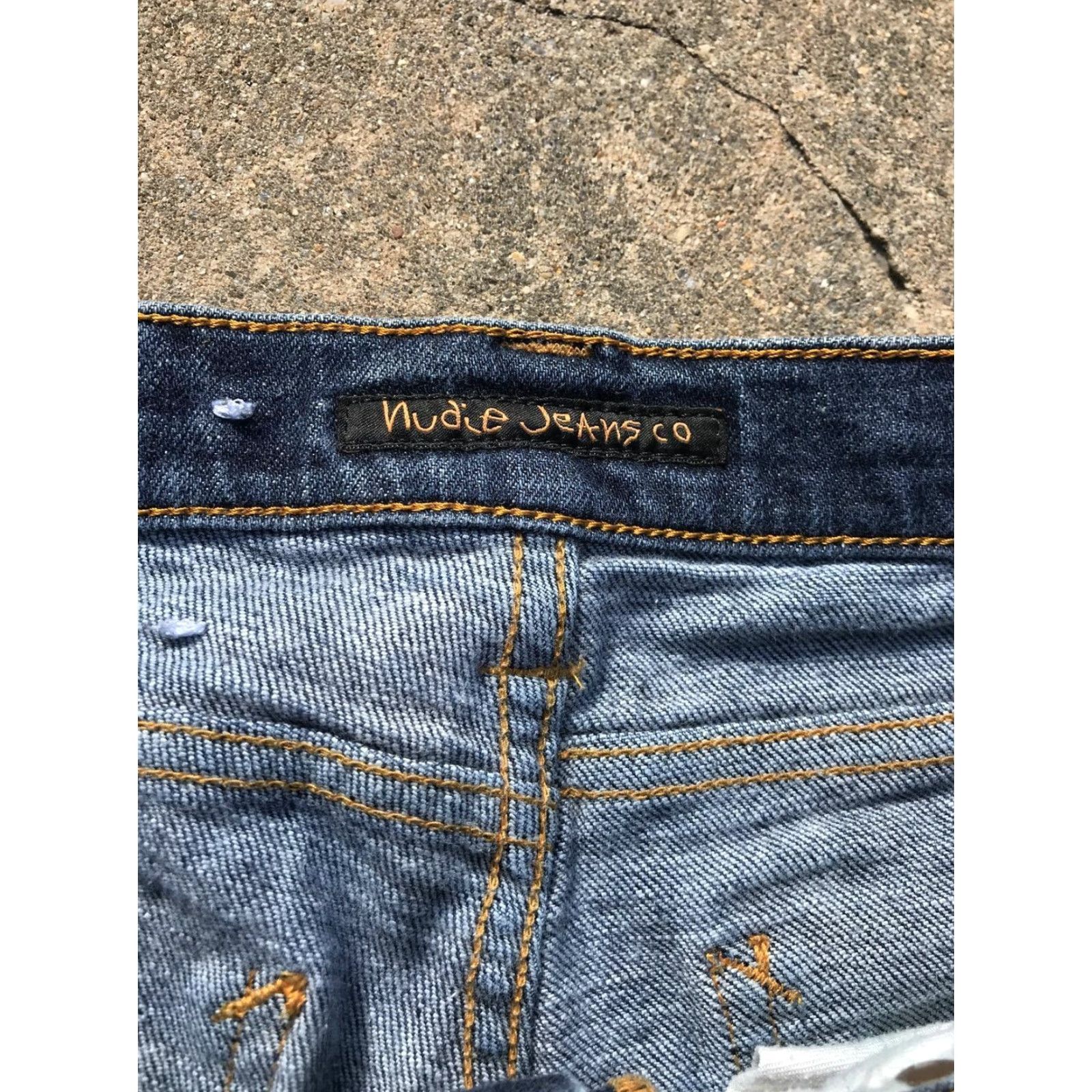 Nudie Jeans Nudie Jeans Petite Slim Skinny Jeans Blue Denim Stretch Low Rise Size 27x34 Italy Womens Size 27" / US 4 / IT 40 - 2 Thumbnail