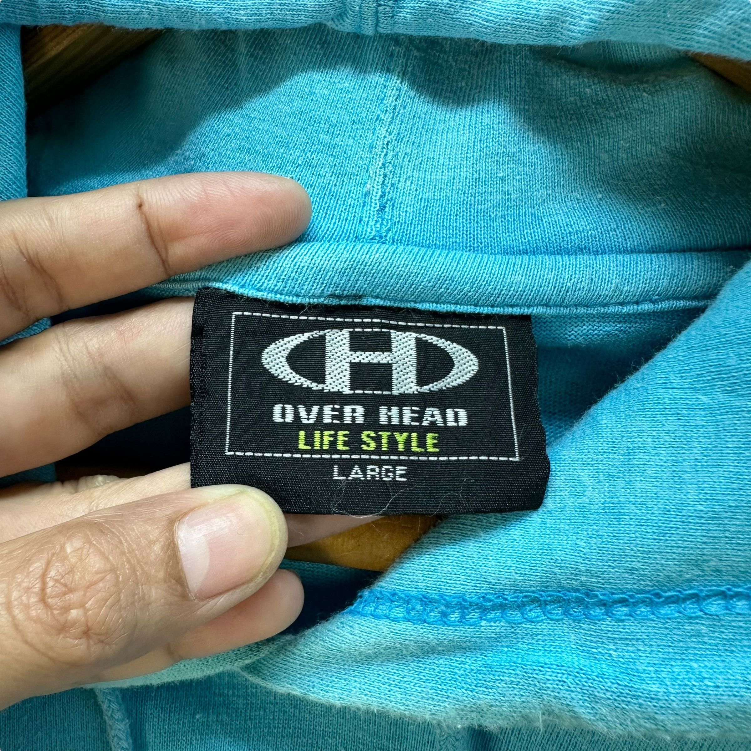 Japanese Brand OVER HEAD ELECTRIC STARTE SHORT SLEEVE HOODIES #9066-54 Size US L / EU 52-54 / 3 - 7 Thumbnail