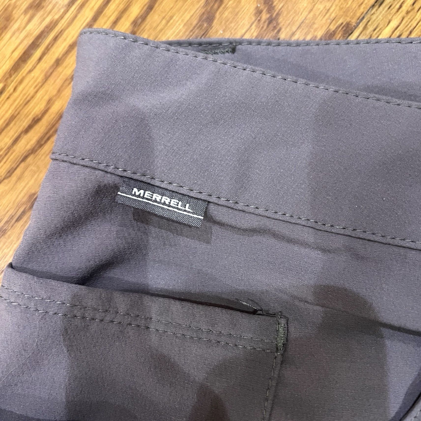 Merrell Merrell Men’s Cotton Chino Pants Size 34 Gray Outdoor Hiking Travel Straight Leg Size US 34 / EU 50 - 3 Thumbnail