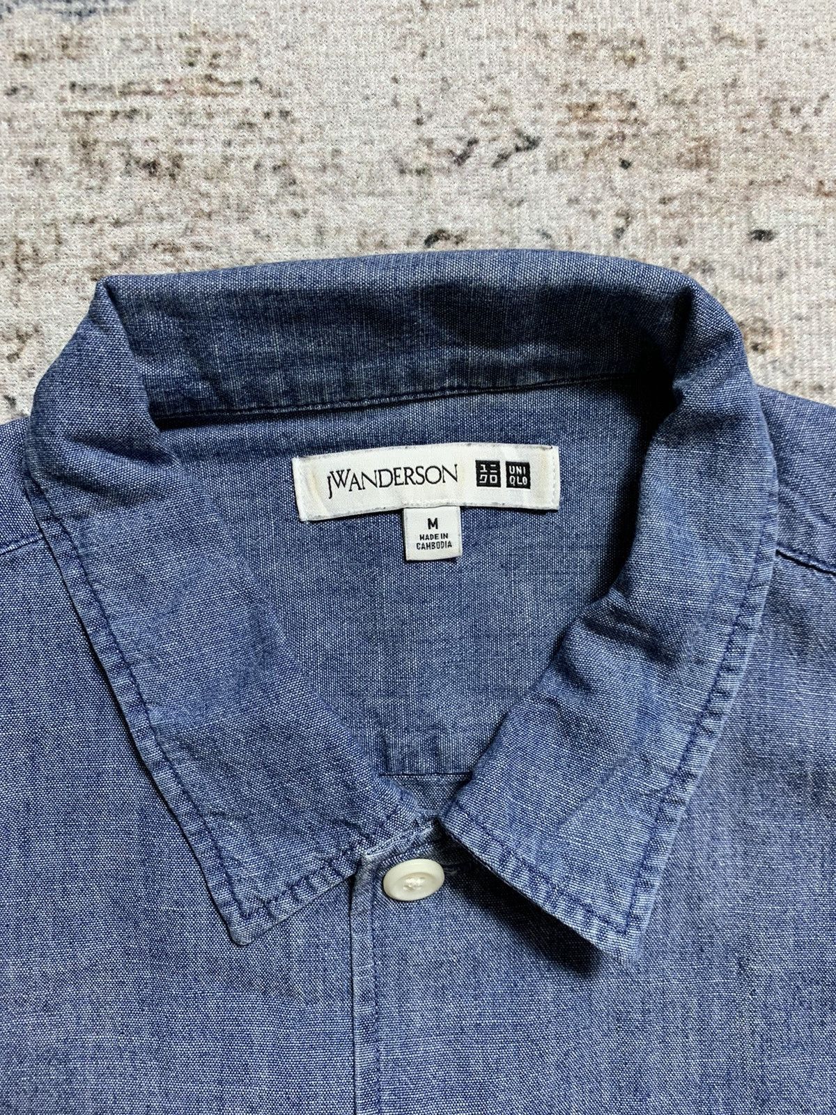 JW Anderson × Uniqlo JW Anderson Uniqlo SS21 Chambray Work Short Sleeve Shirt Size US M / EU 48-50 / 2 - 3 Thumbnail