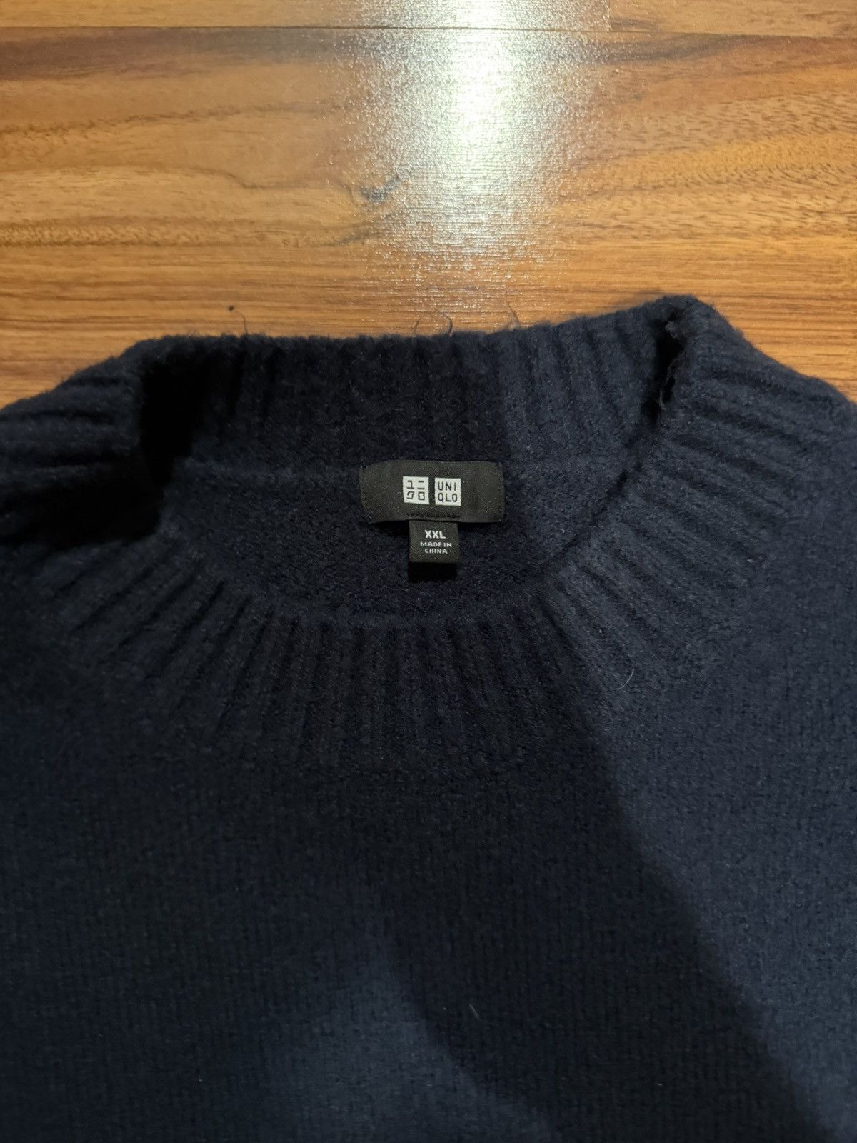Uniqlo Uniqlo Navy Knitwear Size US XXL / EU 58 / 5 - 2 Thumbnail