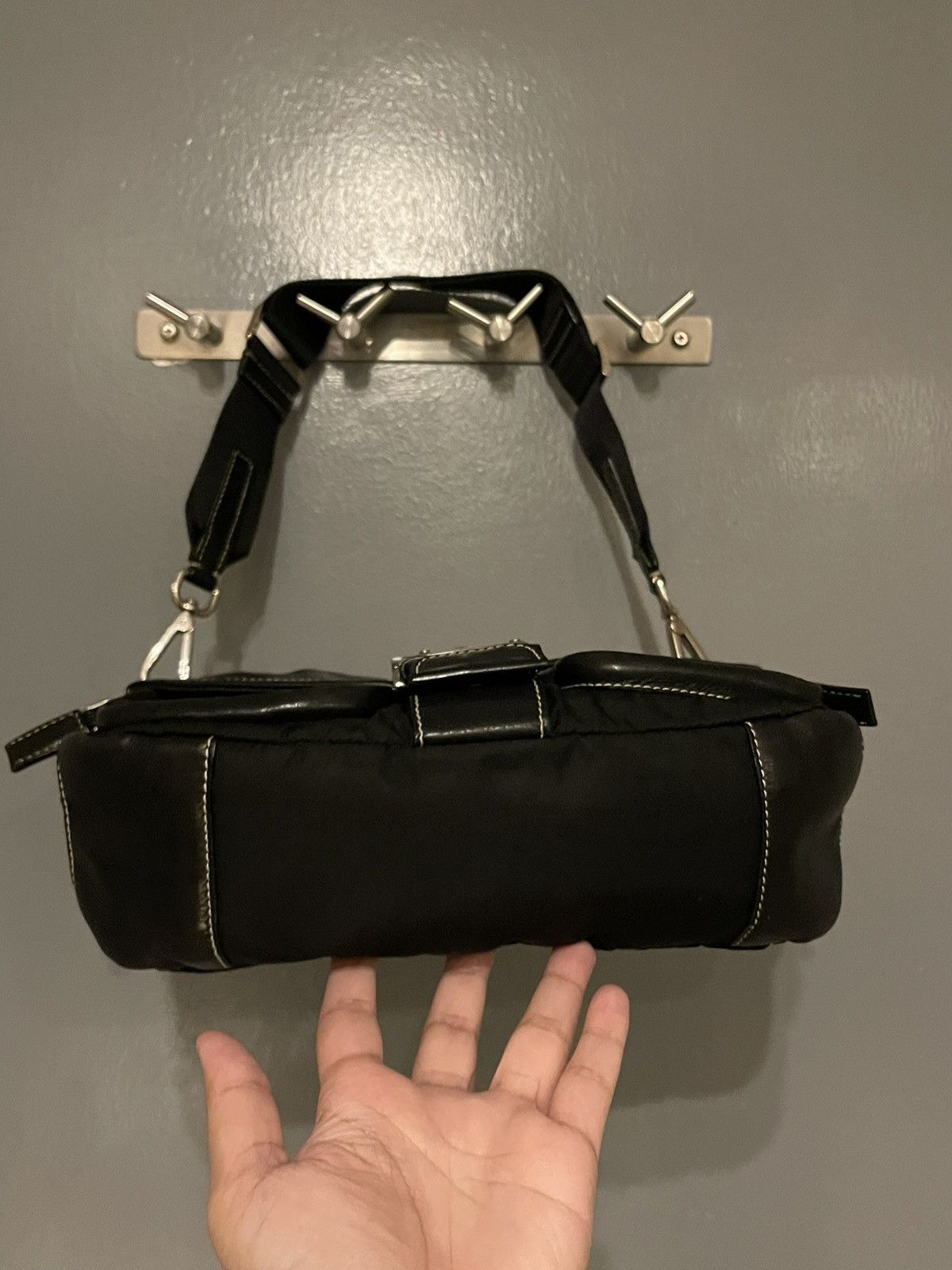 Prada Prada Tessuto Nylon Buckle Baguette Size ONE SIZE - 3 Thumbnail