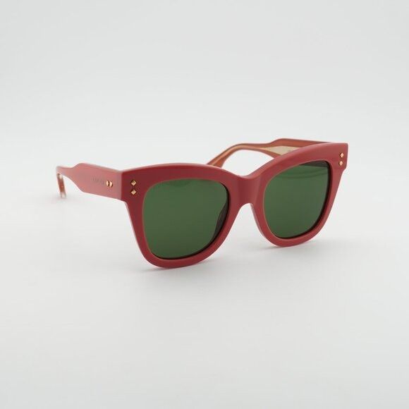 Gucci Gucci GG1082S 004 Sunglasses Pink Square Frame, Green Lenses Size ONE SIZE - 8 Thumbnail