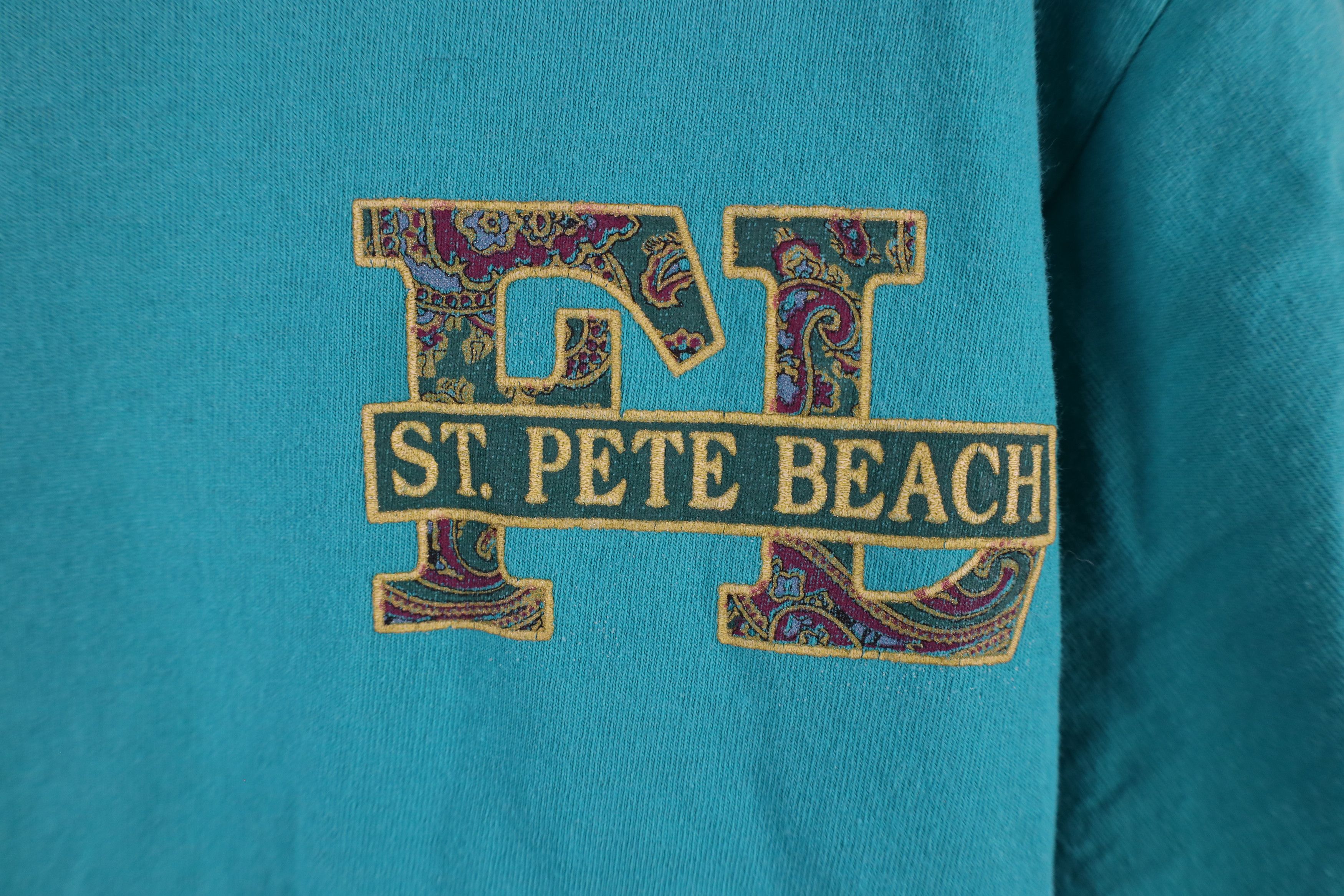 Vintage Vintage 90s Streetwear St Pete Beach Florida T-Shirt USA Size US XL / EU 56 / 4 - 4 Thumbnail