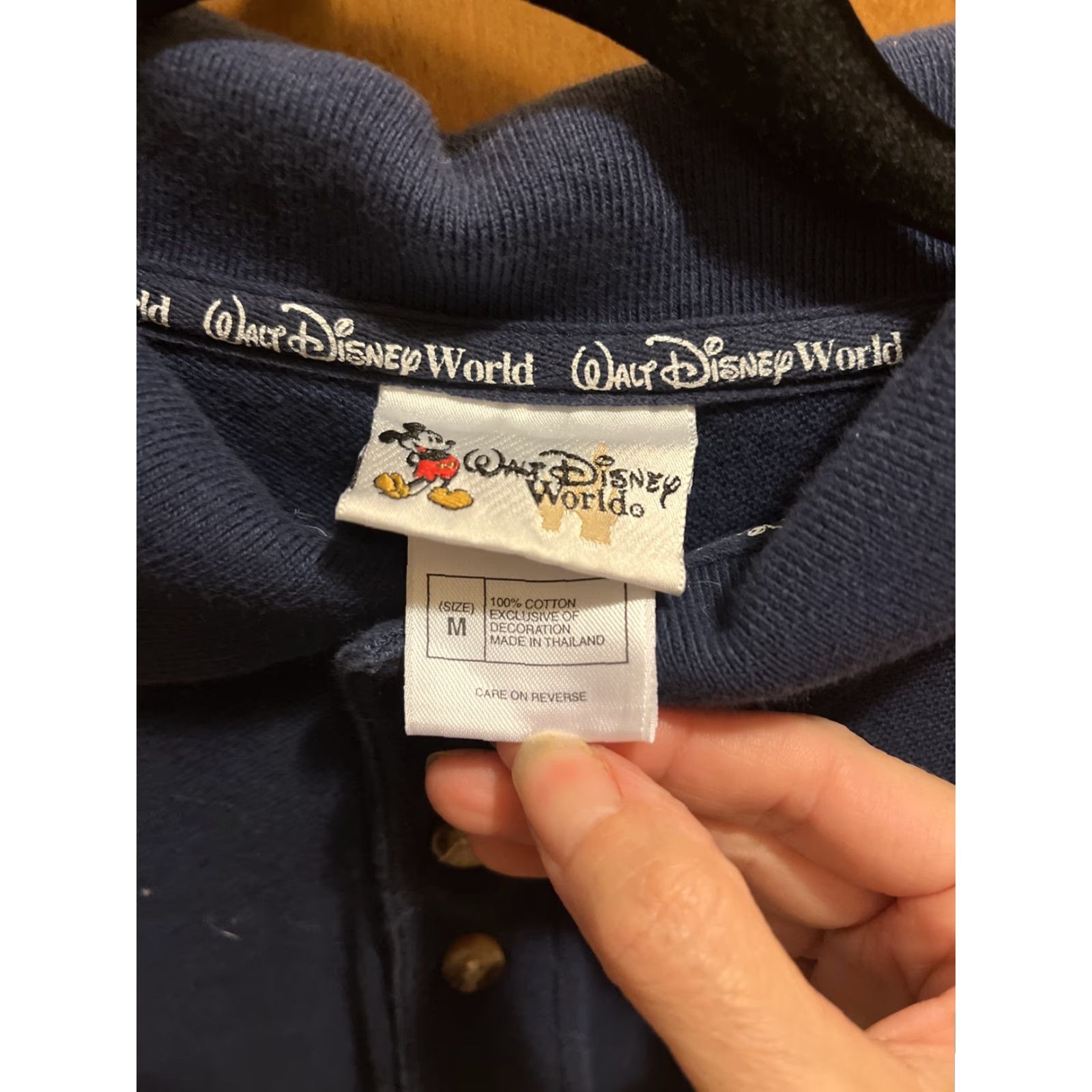 Vintage VINTAGE Disney Polo Shirt Men Medium Blue Embroidered Mickey Mouse Short Sleeve Casual Summer Size US M / EU 48-50 / 2 - 4 Thumbnail